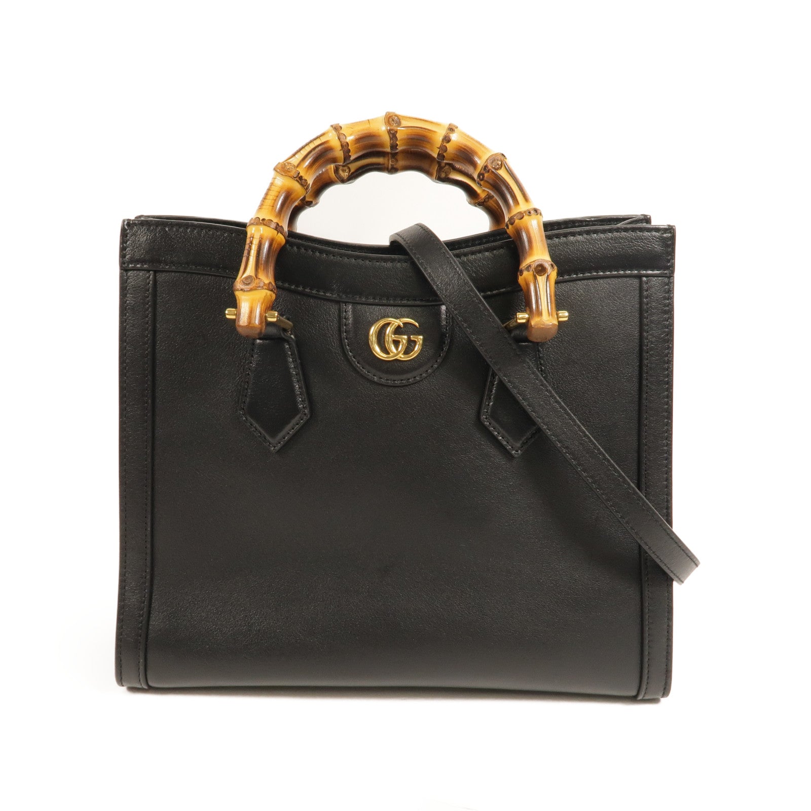 GUCCI 牛皮皮革Diana Tote Small手挽肩背袋兩用袋
