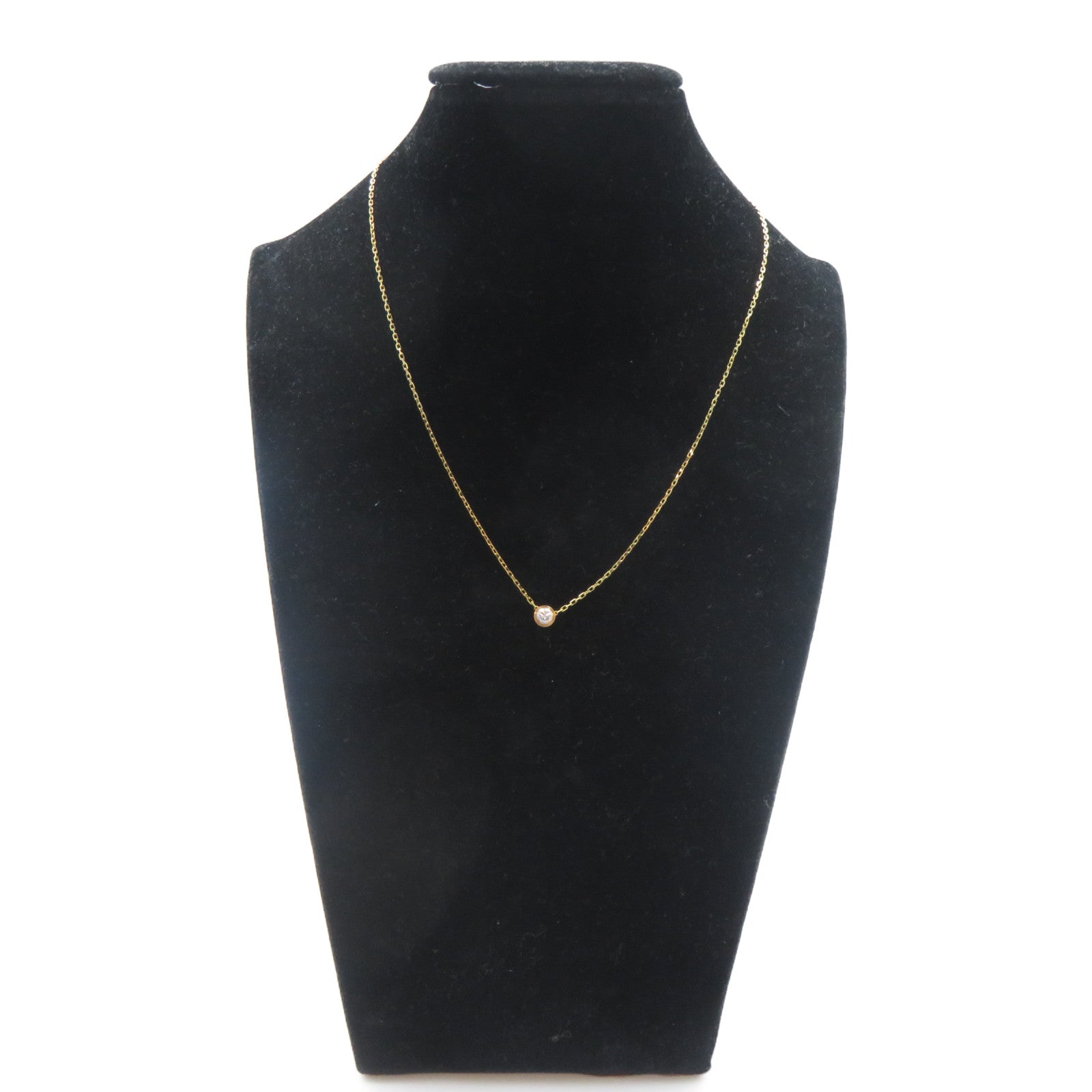 CARTIER 18K黃金D'Amour Necklace 0.18ct鑽石項鍊