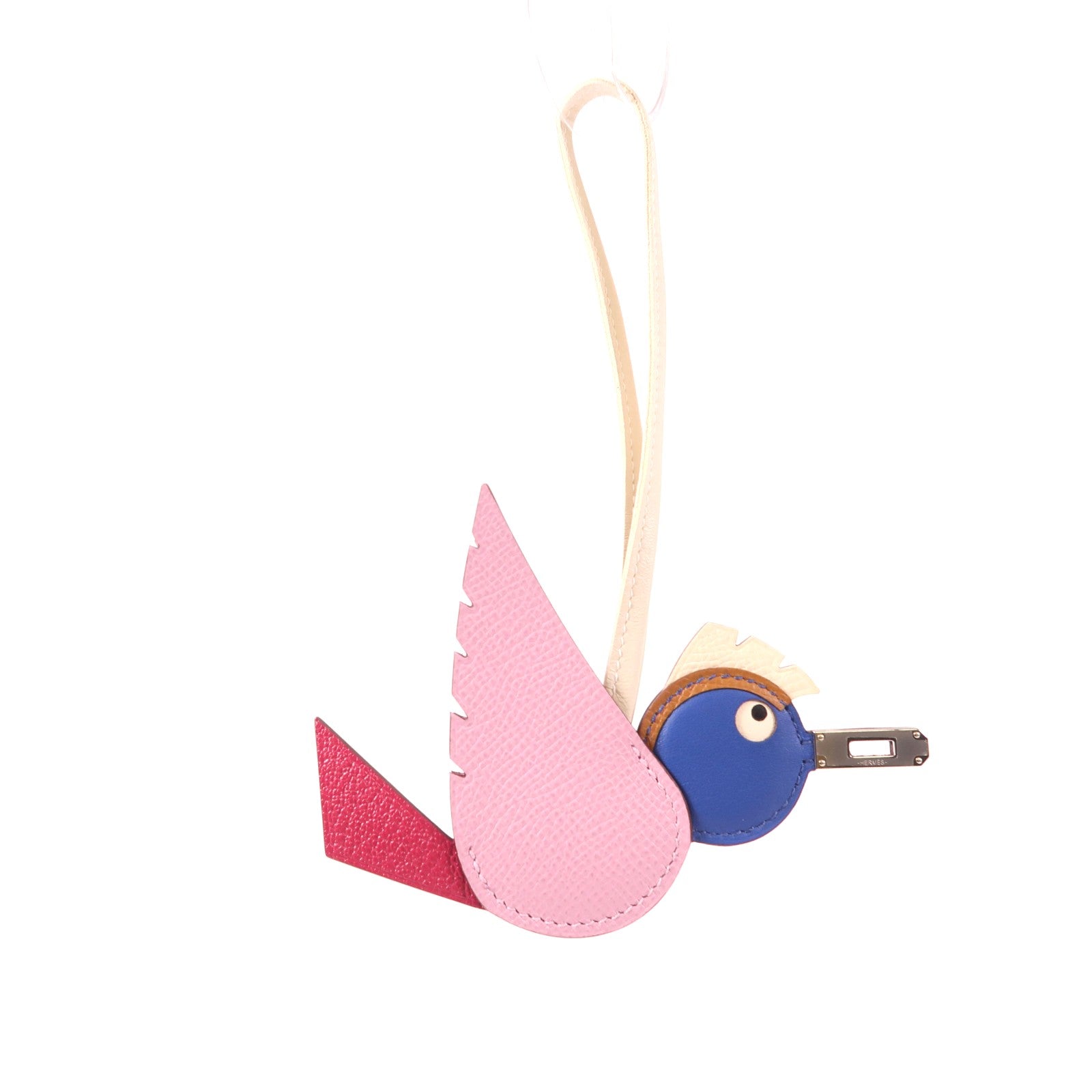 HERMES Epsom皮革/Swift皮革Birdy Charm掛飾