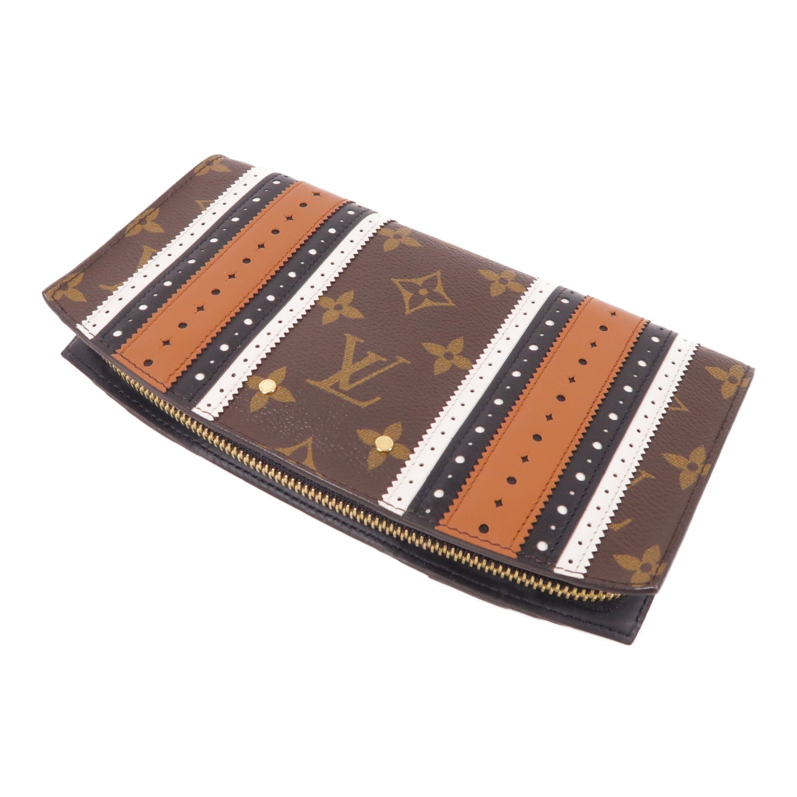 LOUIS VUITTON Monogram Steamer Zippy Wallet金扣長錢包