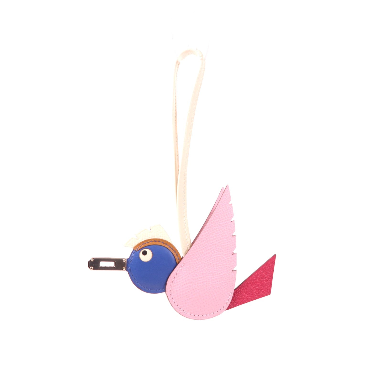HERMES Epsom皮革/Swift皮革Birdy Charm掛飾