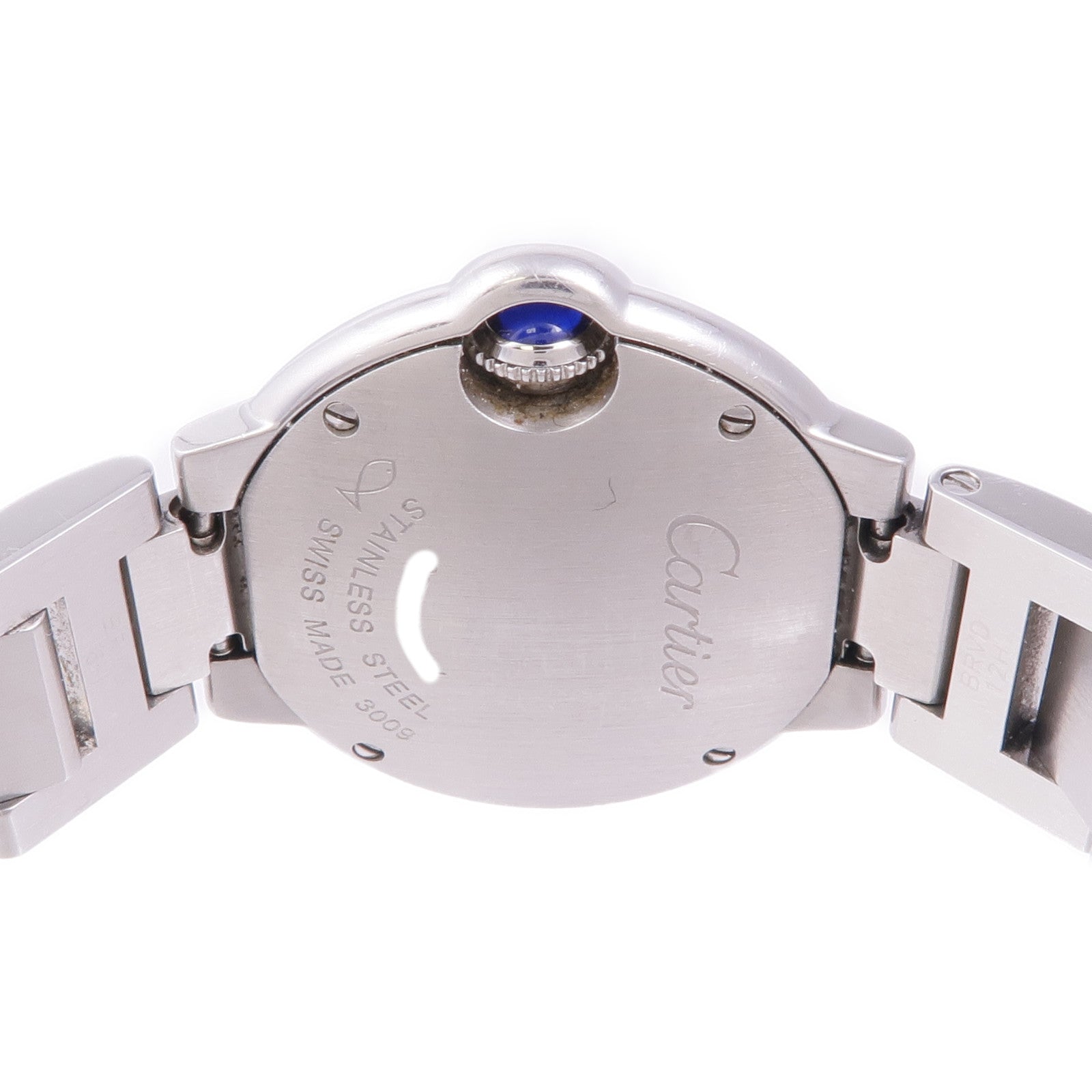 CARTIER Ballon Bleu SM W6920038 Quartz Watch Stainless Steel Pink