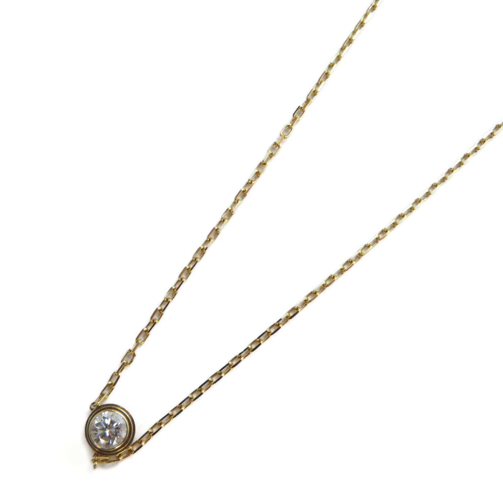 CARTIER 18K黃金D'Amour Necklace 0.18ct鑽石項鍊