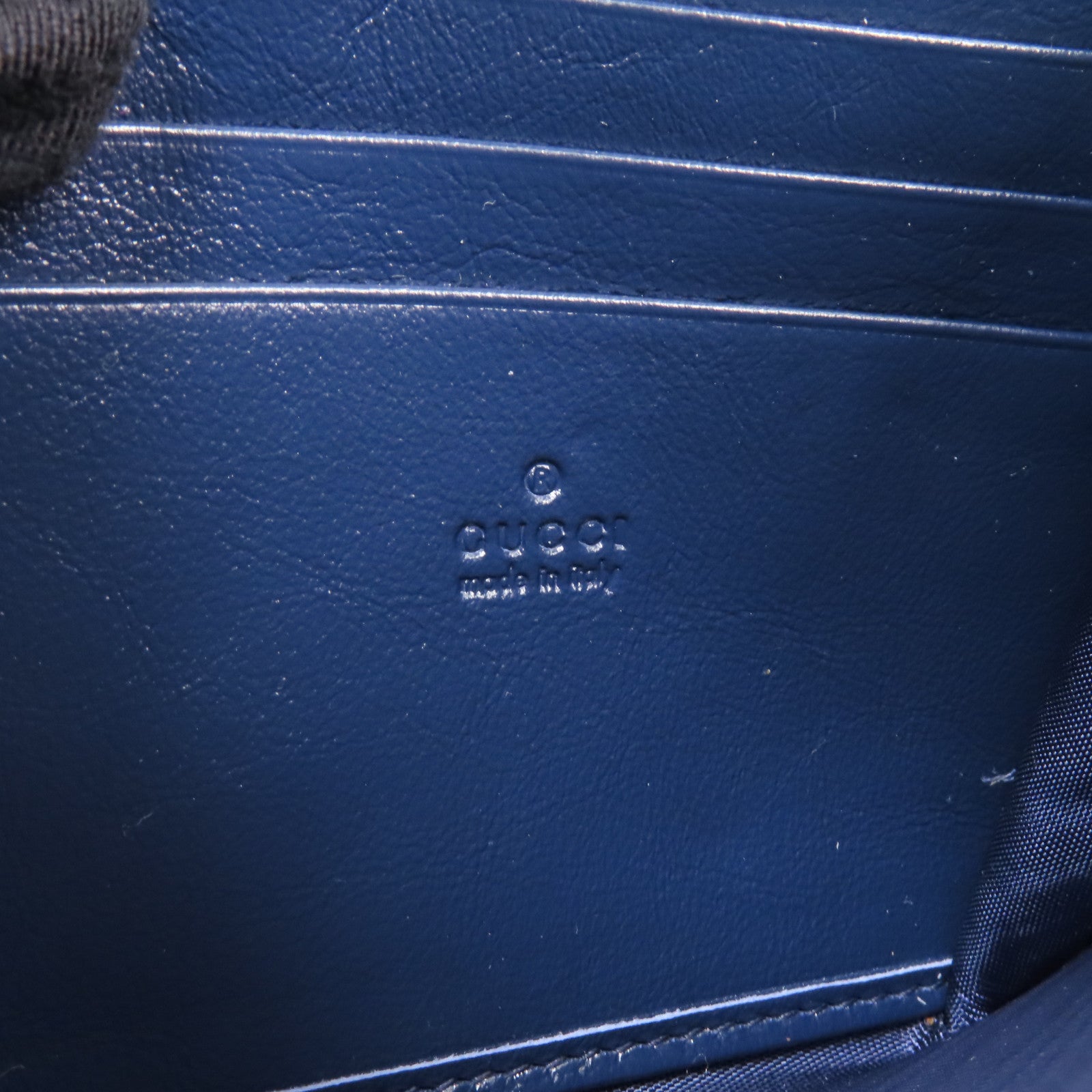 GUCCI 【激減優惠】牛皮皮革GG Marmont Shoulder Bag銀扣鏈帶肩背袋藍色
