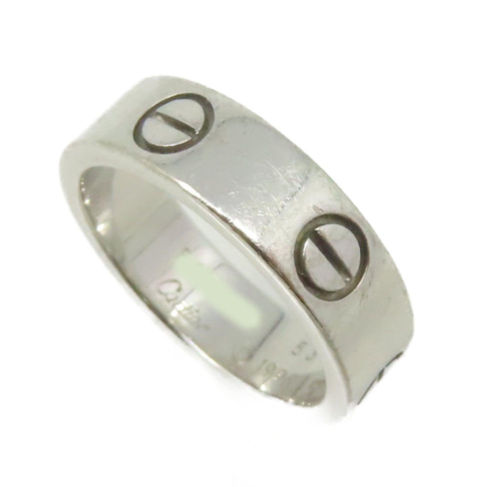 CARTIER 【激減優惠】18K白金Love Ring戒指#53