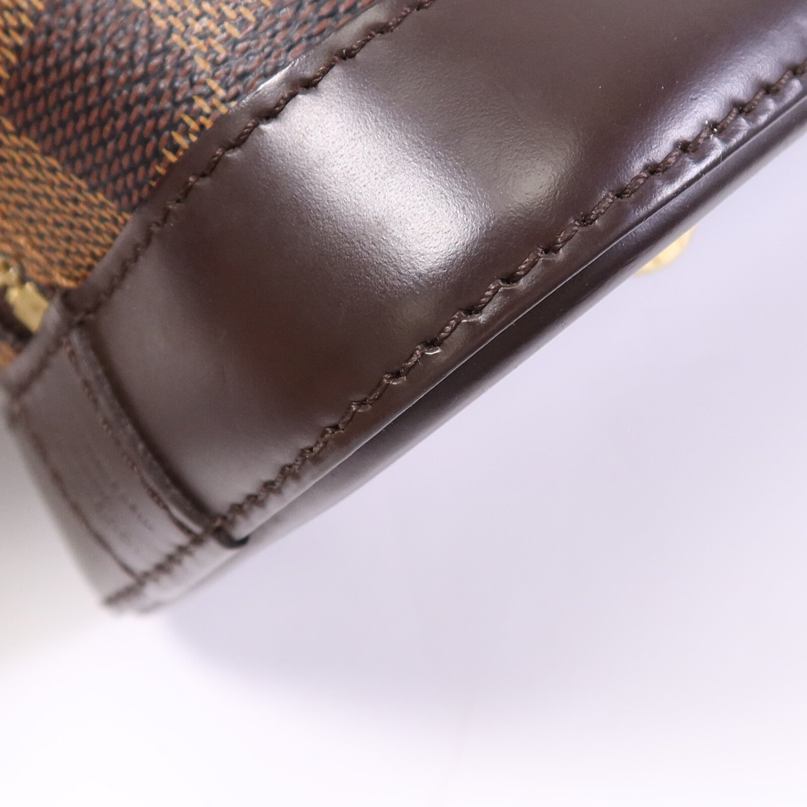 LOUIS VUITTON Damier Alma BB金扣手挽肩背兩用袋