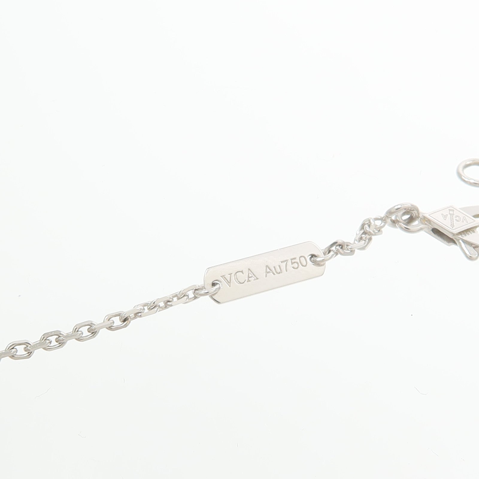 Van Cleef & Arpels 18K白金Vintage Alhambra Holiday 2020鑽石項鍊
