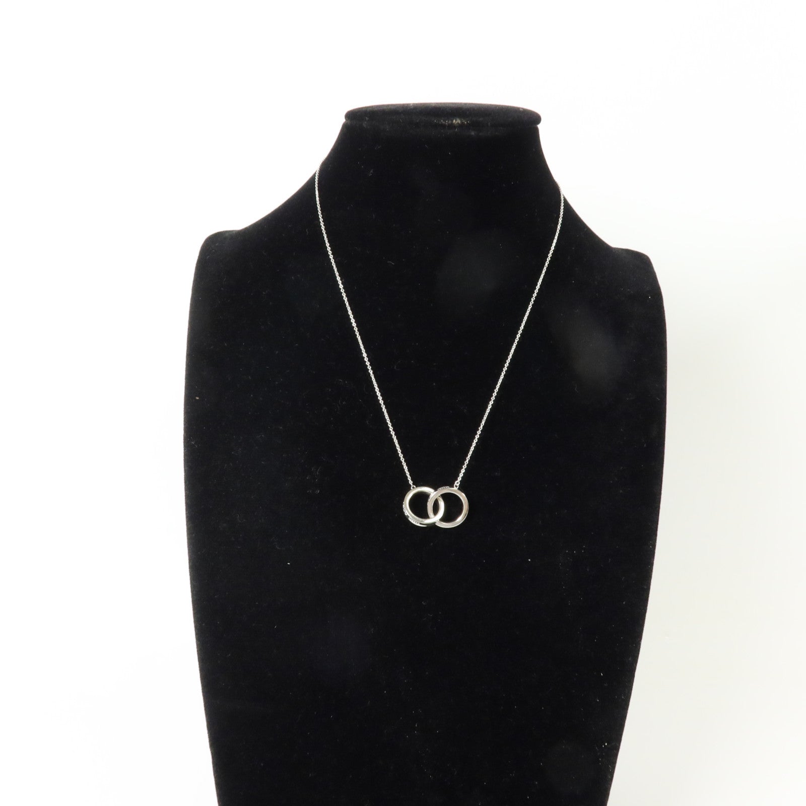 TIFFANY＆CO 925純銀Interlocking Circle Necklace項鏈