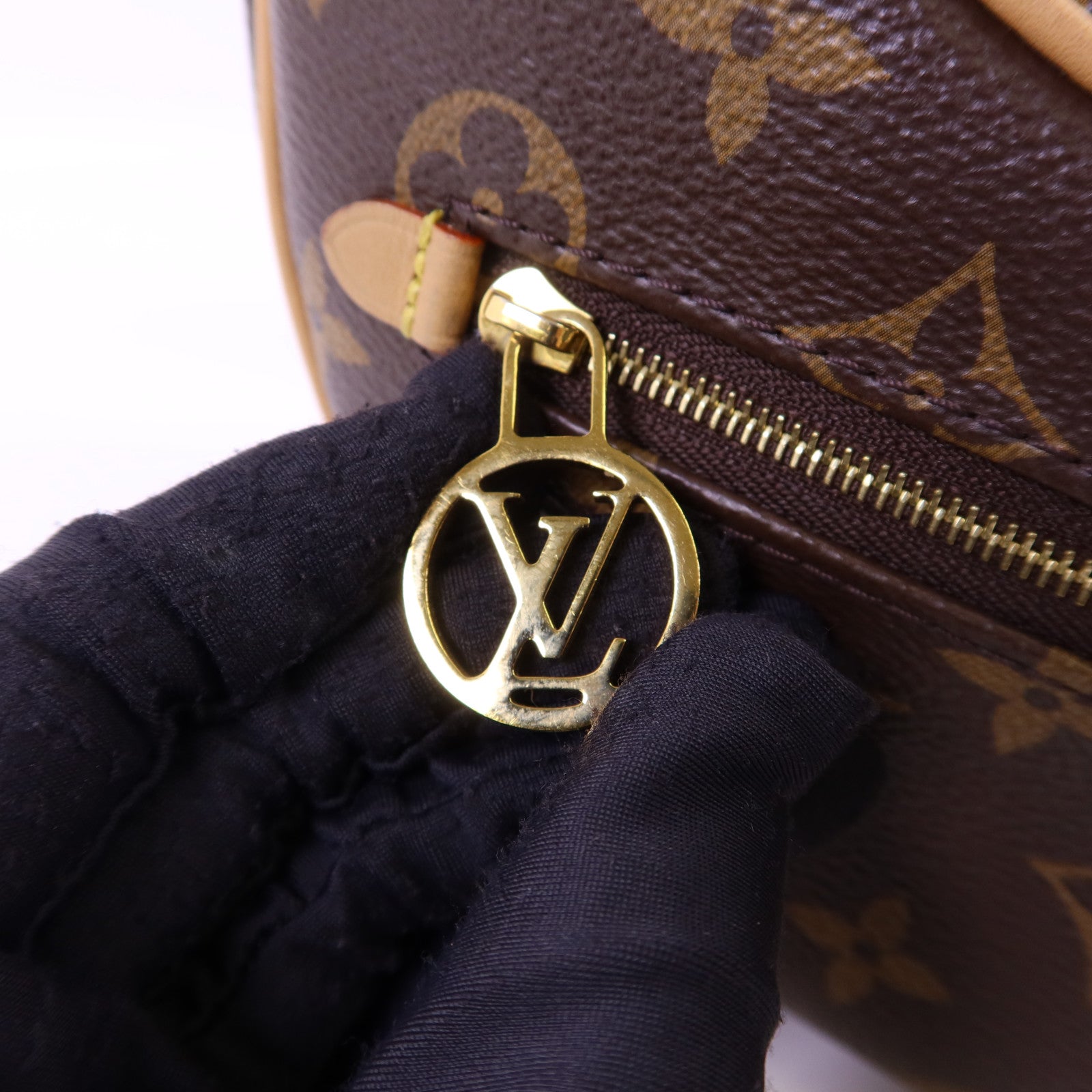 LOUIS VUITTON Monogram Loop金扣肩背袋棕色