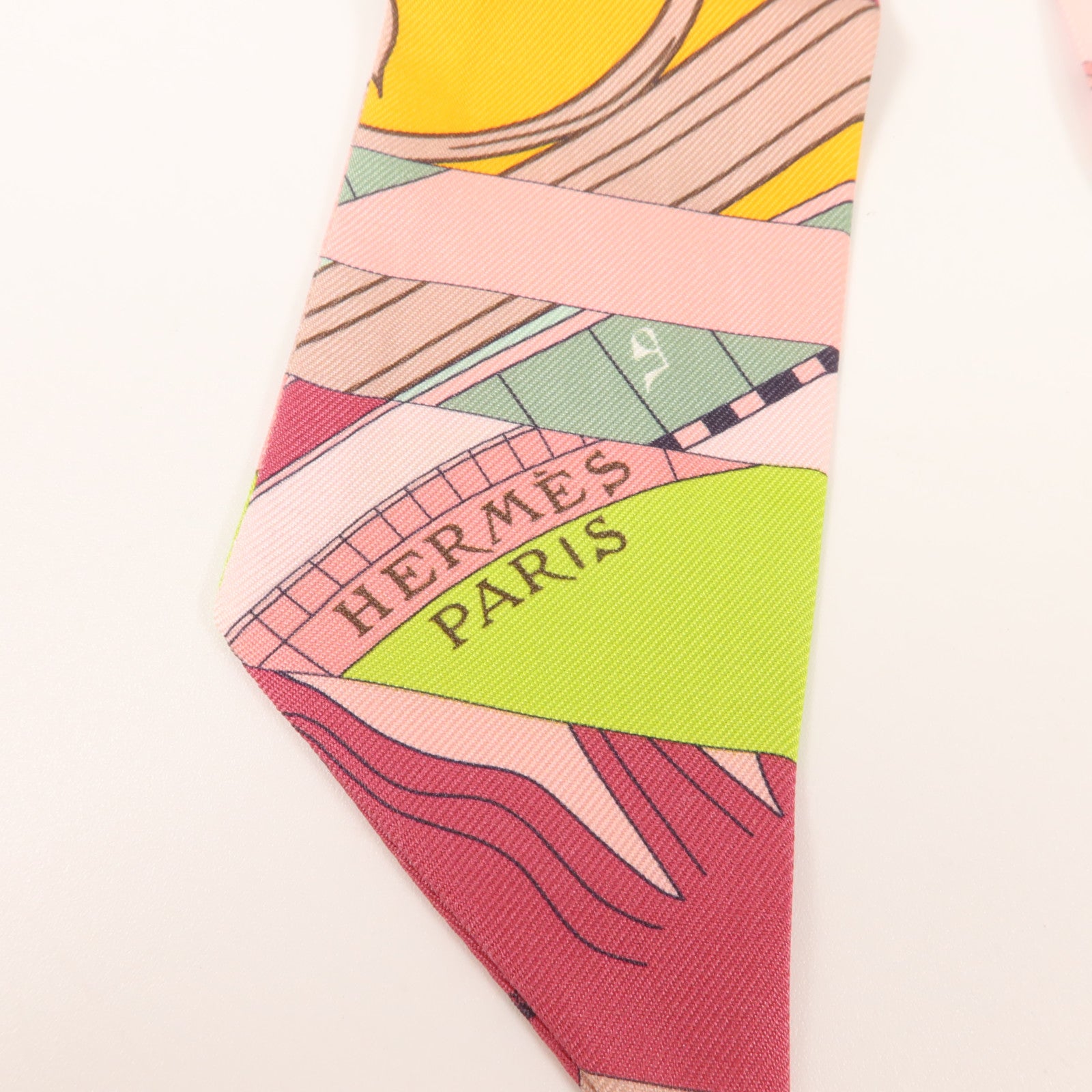 HERMES 絲質Twilly絲巾