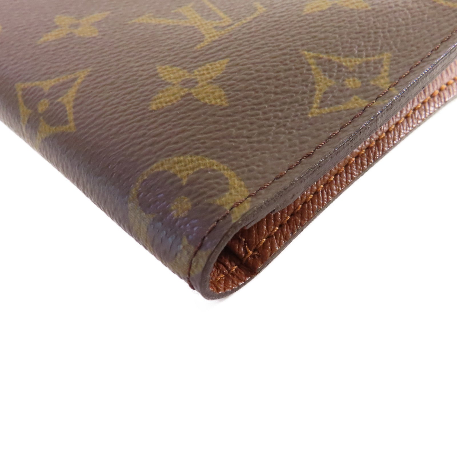 LOUIS VUITTON 【激減優惠】Monogram Porte Valeurs Cartes Credit Bifold Long Wallet長錢包啡色