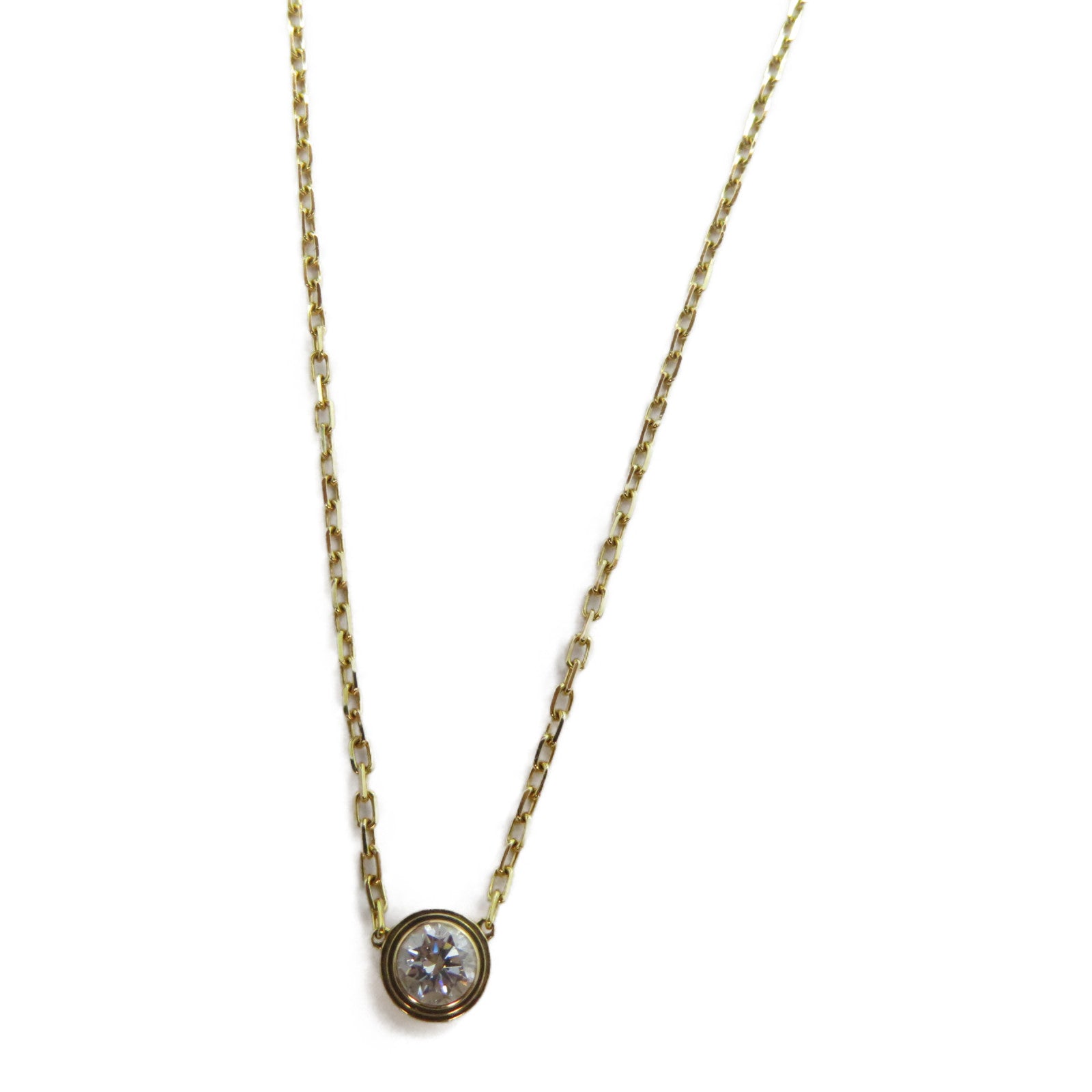 CARTIER 18K黃金D'Amour Necklace 0.18ct鑽石項鍊