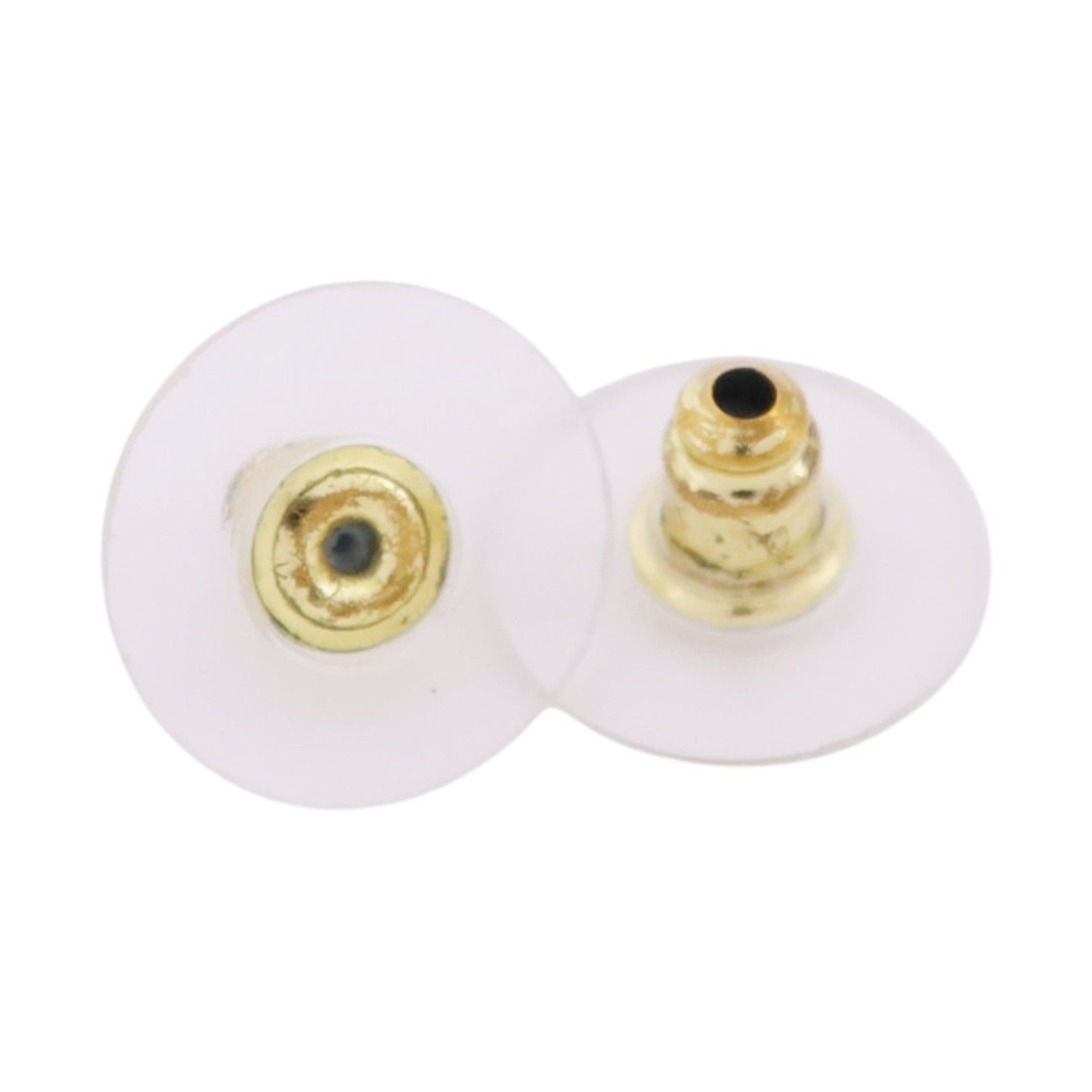 CHANEL 金屬/PVC Earrings金扣耳環