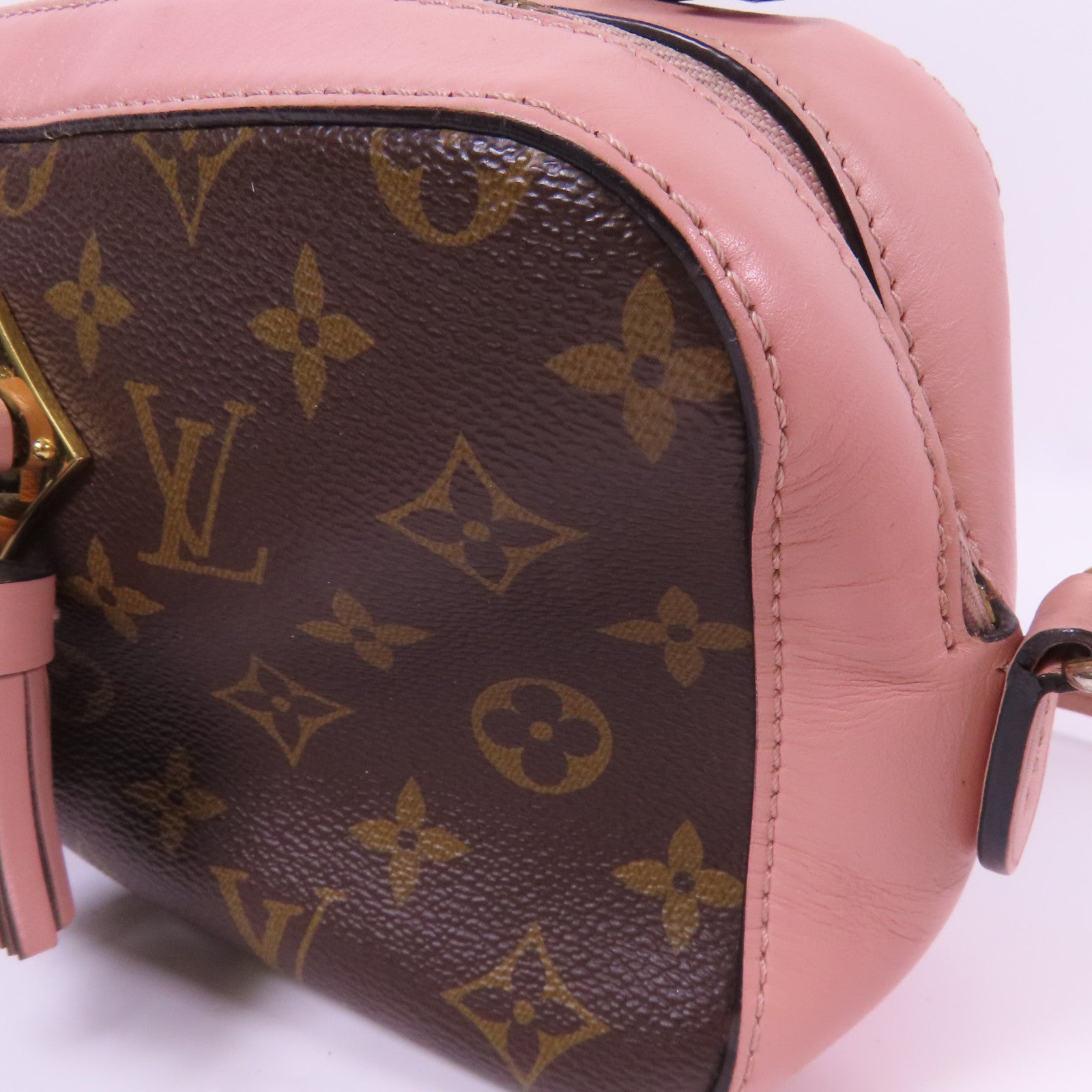 LOUIS VUITTON Monogram Saintonge金扣手挽肩背兩用袋