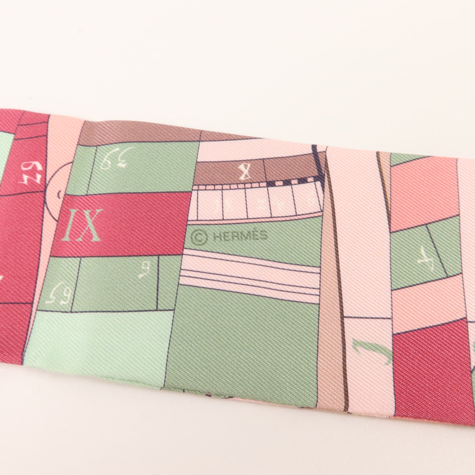 HERMES 絲質Twilly絲巾