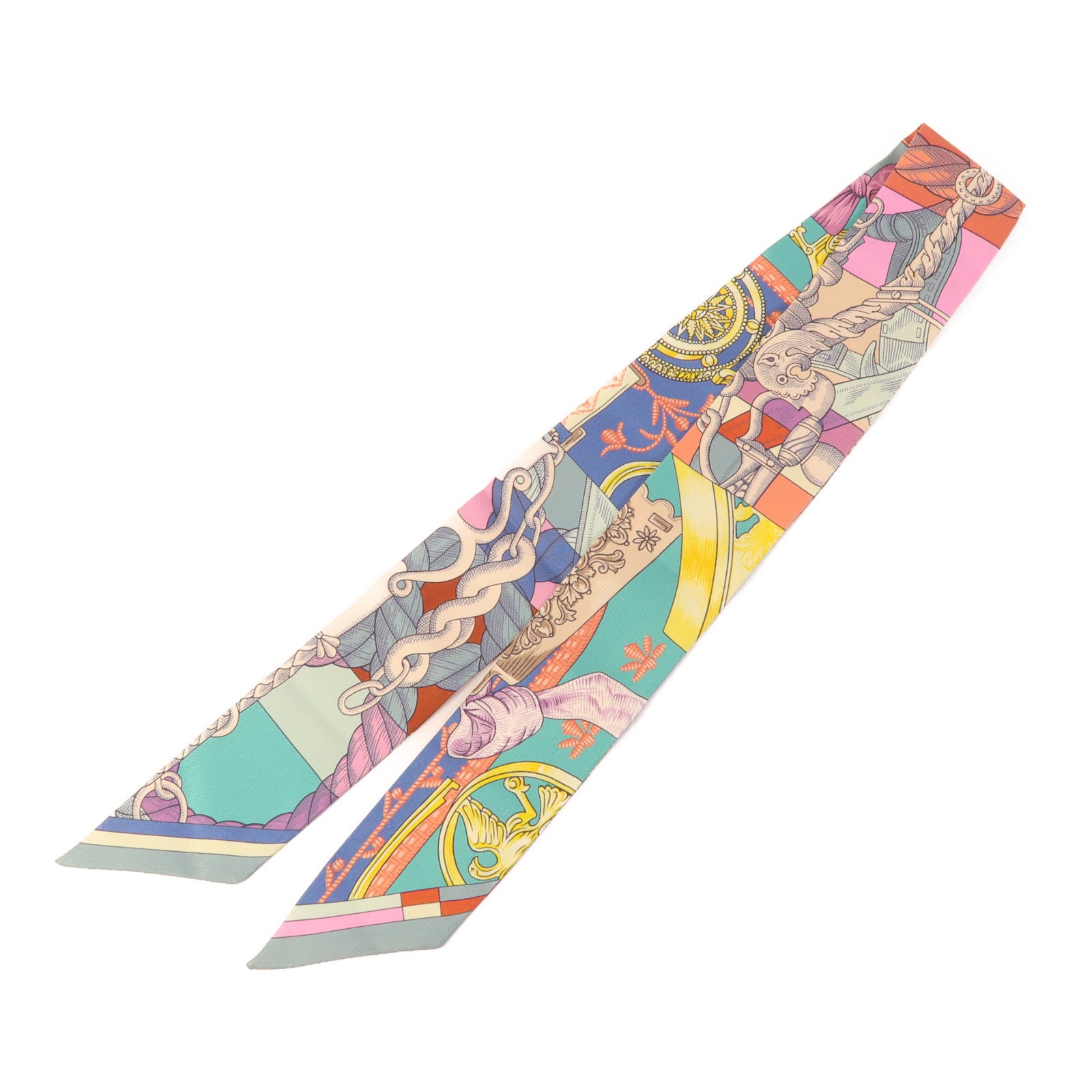 HERMES 絲質Twilly絲巾