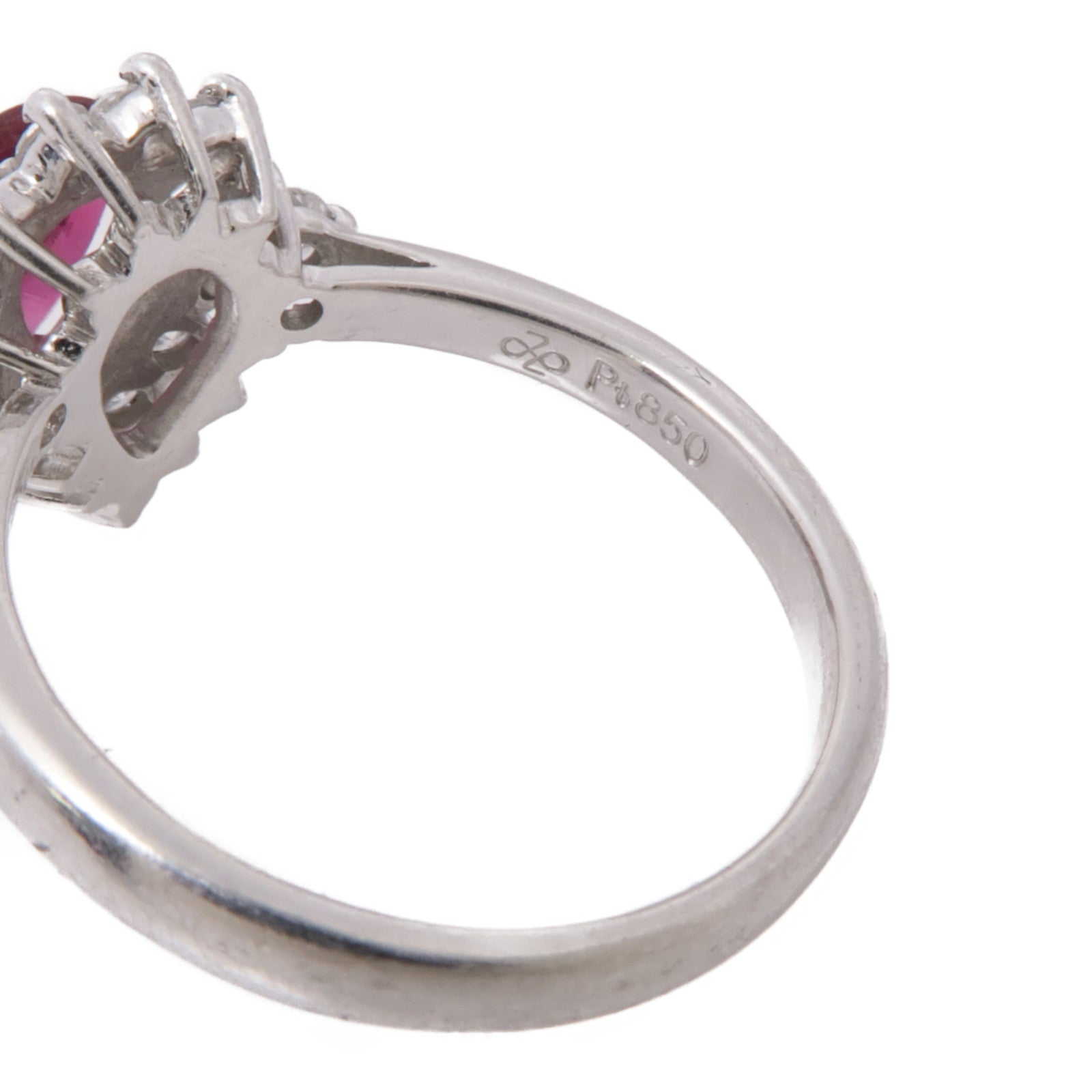 JEWELRY【激減優惠】 鉑金Ruby/Diamond紅寶石鑽石戒指US#5.5