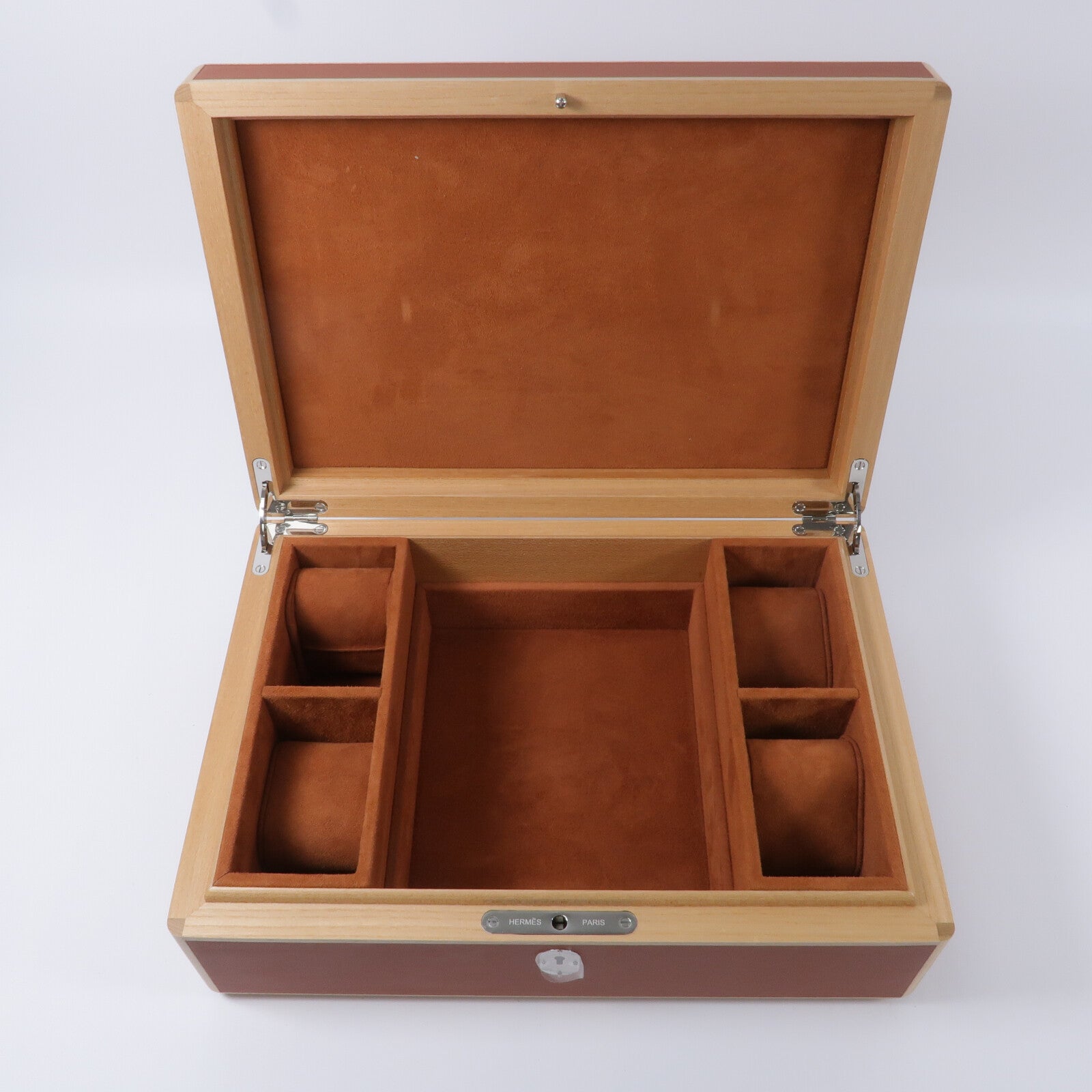 HERMES 木材/絨布Amalthee Metamorphose Jewellery Box首飾箱