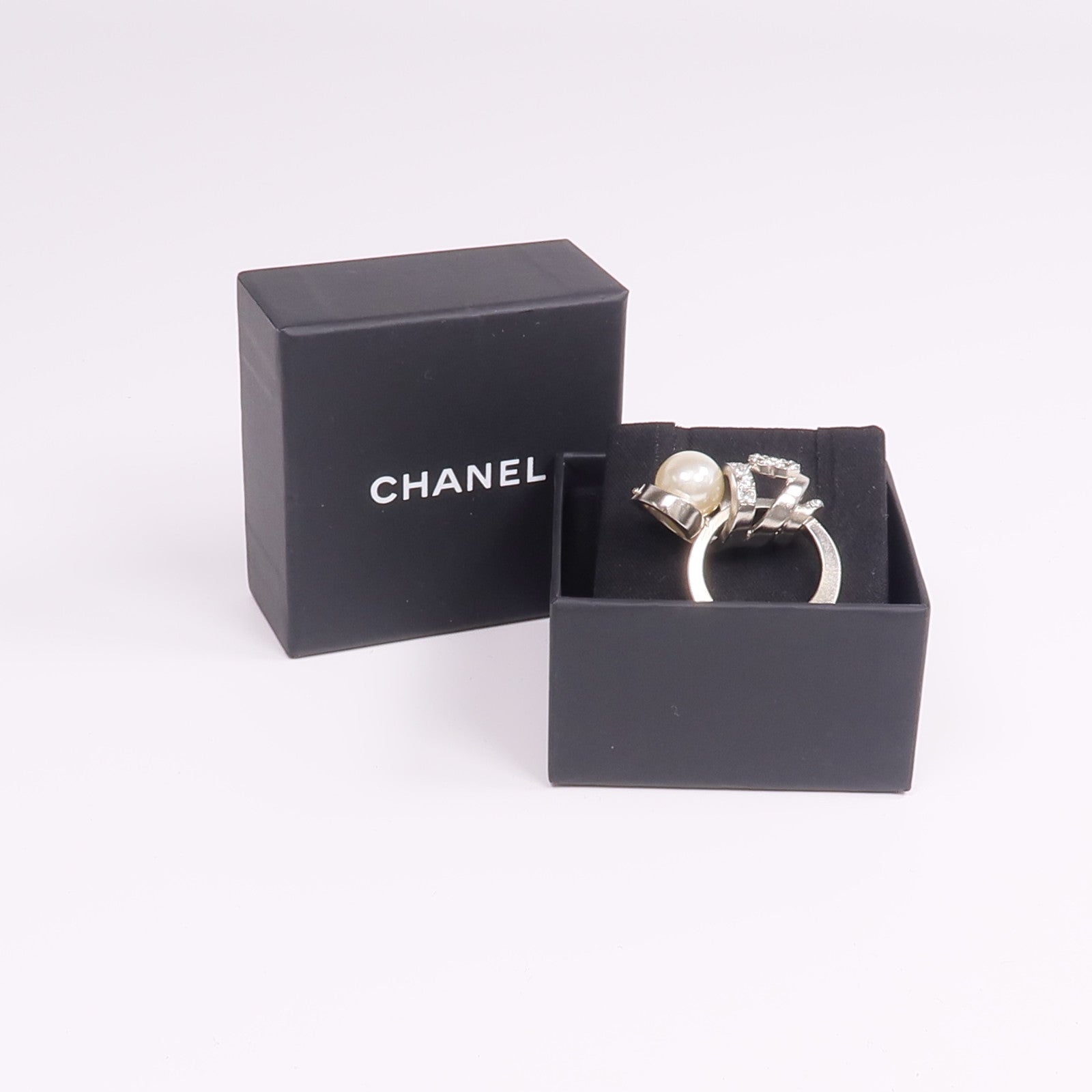 CHANEL PVC/金屬Ring戒指US#6