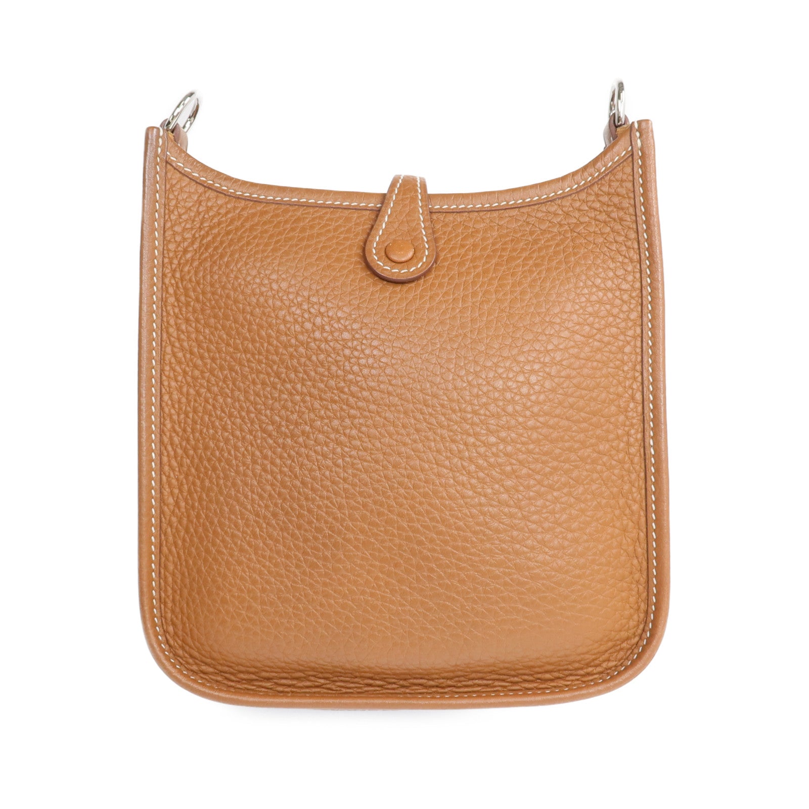 HERMES Clemence皮革Evelyne TPM 銀扣肩背袋