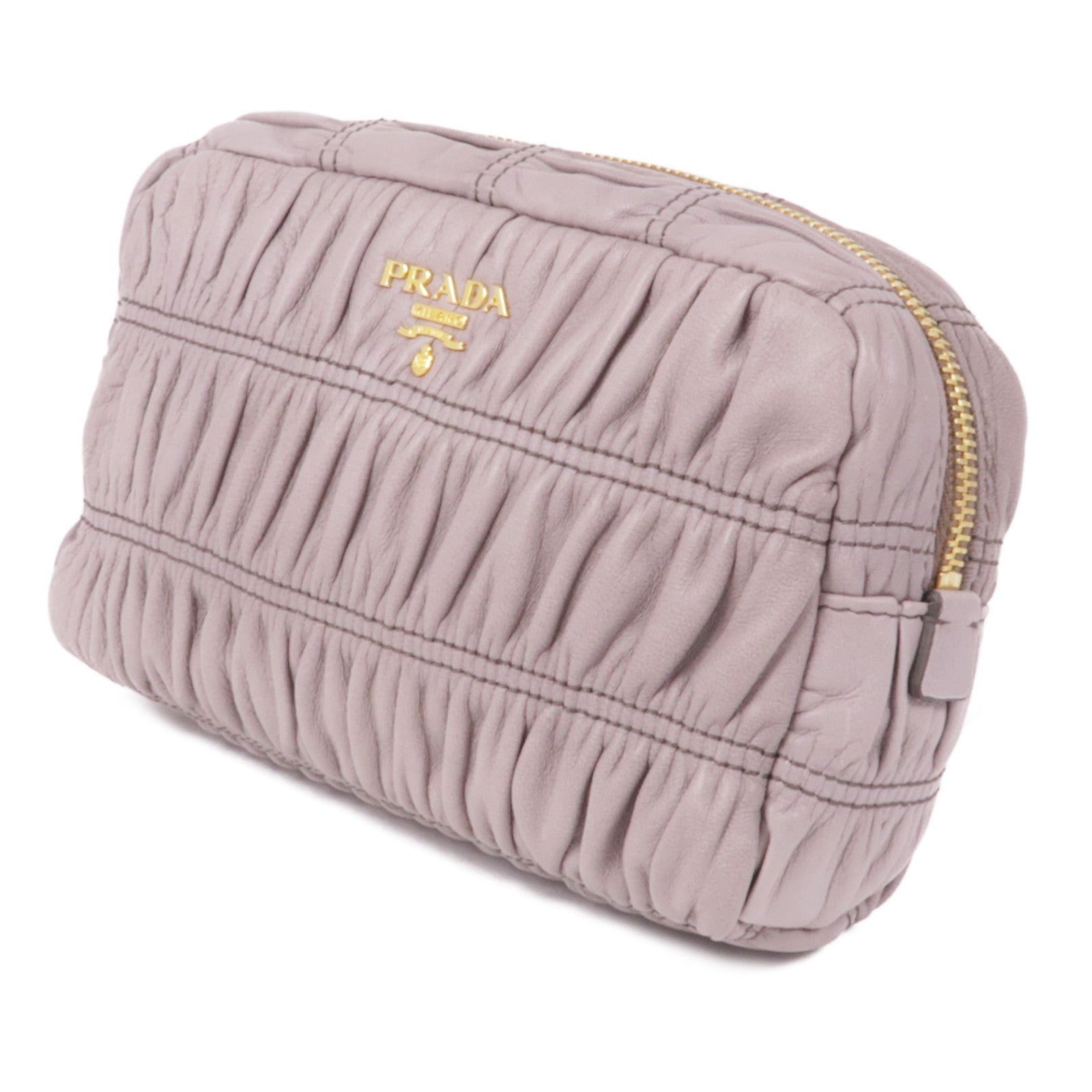 PRADA 牛皮皮革Clutch Bag金扣手拿包