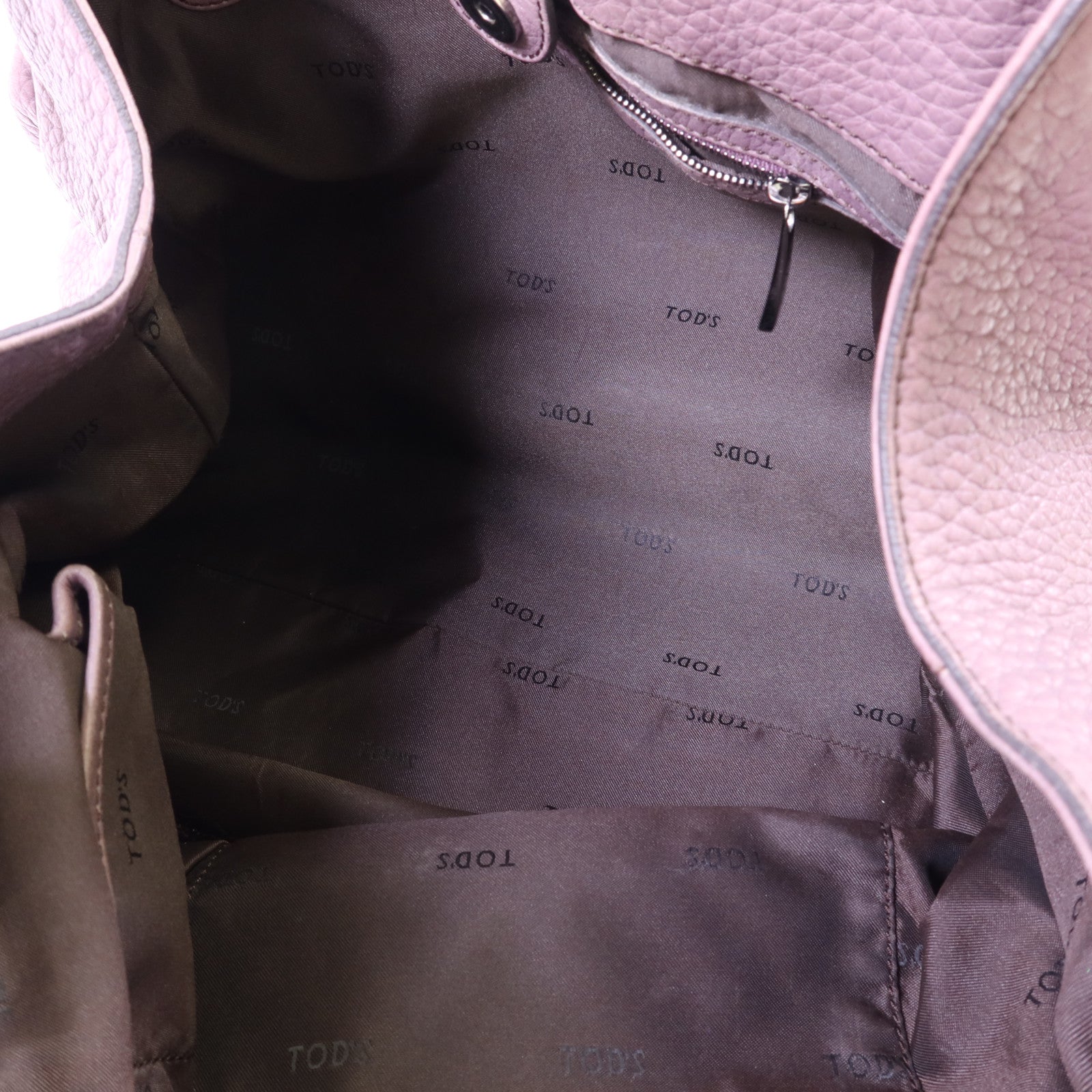 TOD'S 牛皮皮革Ivy Sacca Media Hobo銀扣肩背袋