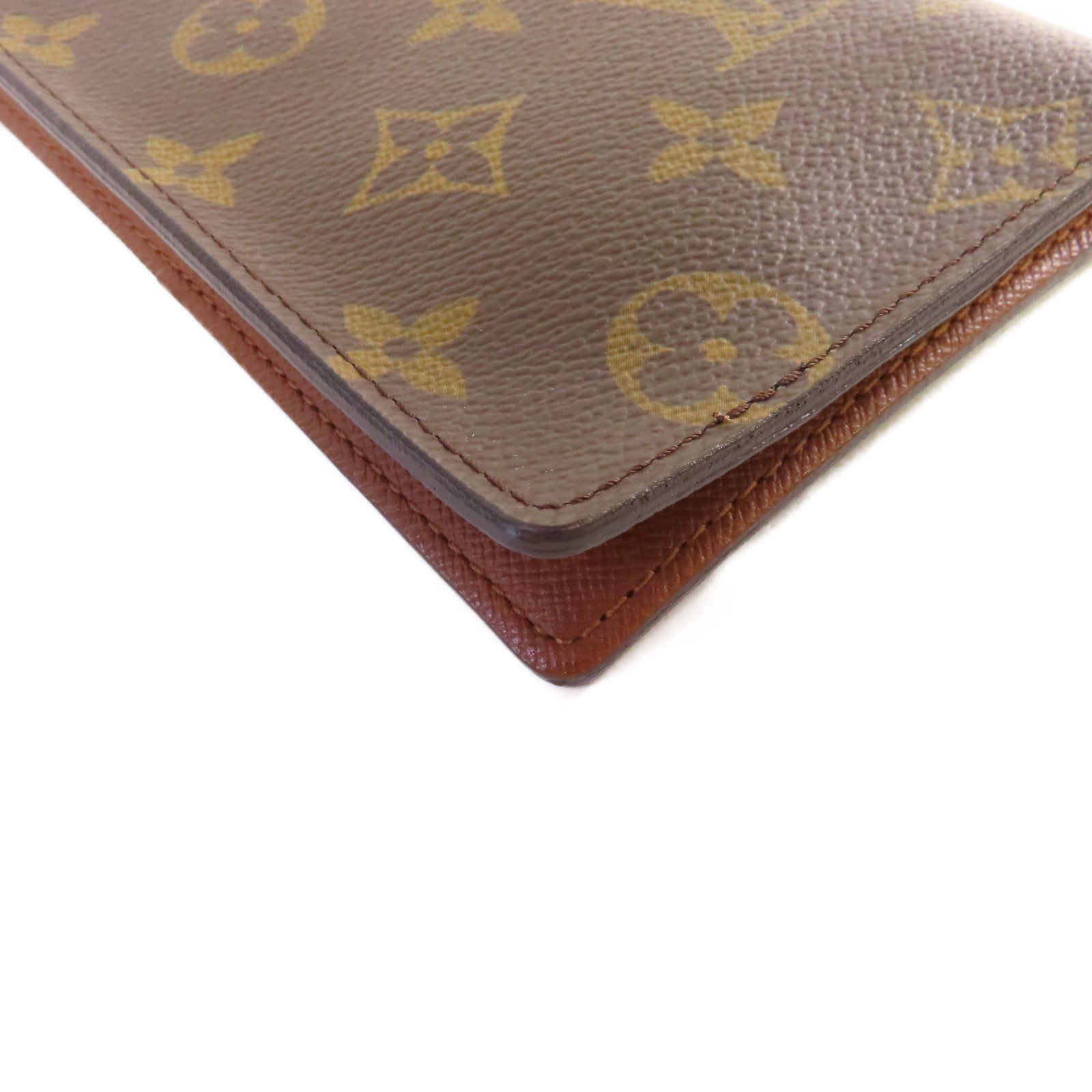 LOUIS VUITTON 【激減優惠】Monogram Porte Valeurs Cartes Credit Bifold Long Wallet長錢包啡色