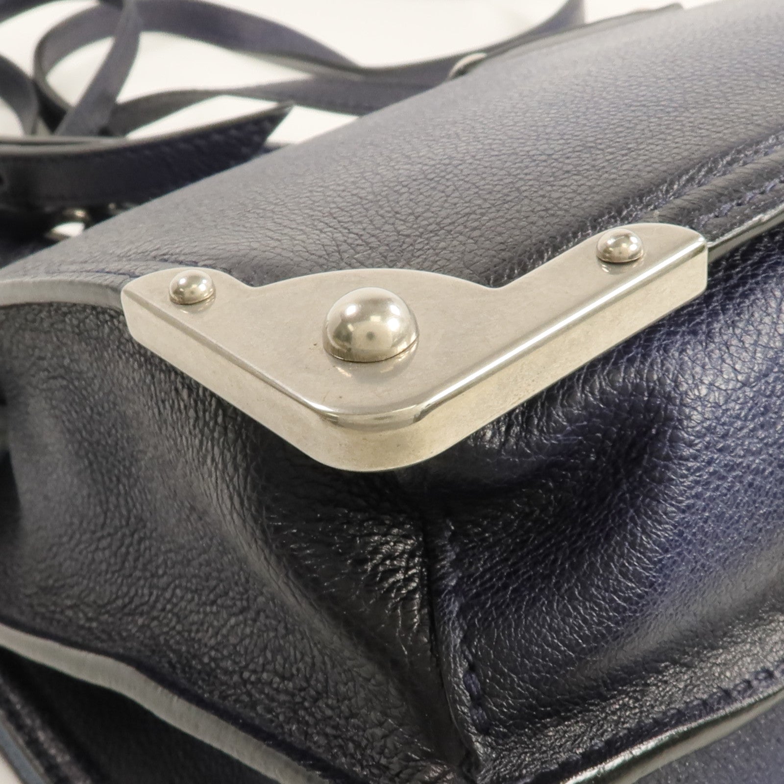 PRADA 牛皮皮革2 Way Shoulder銀扣手挽肩背兩用袋