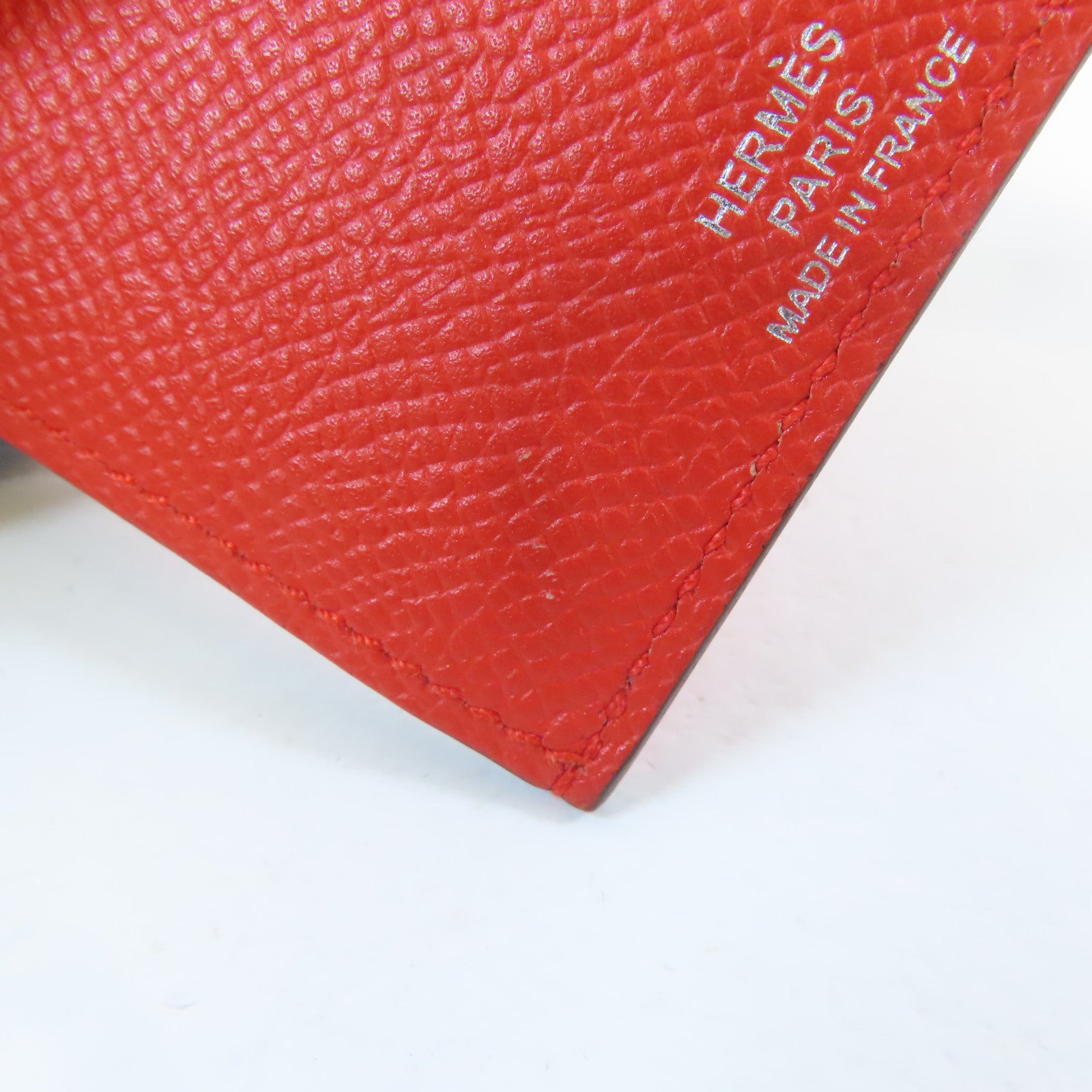 HERMES Epsom皮革Les Petits Chevaux卡片套白色/啡色/粉紅色/紅色