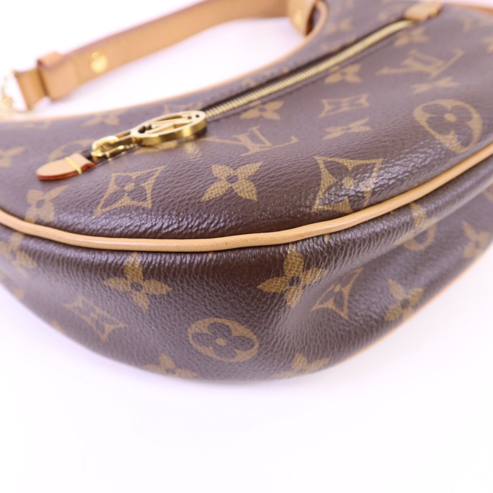 LOUIS VUITTON Monogram Loop金扣肩背袋棕色