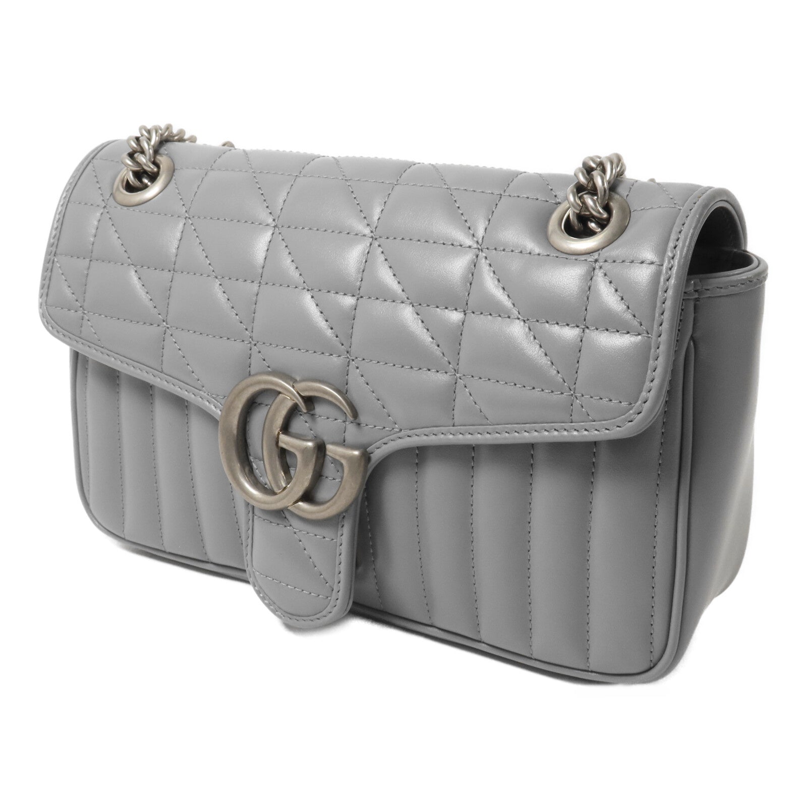 GUCCI 牛皮皮革GG Marmont Shoulder Bag鏈帶肩背袋