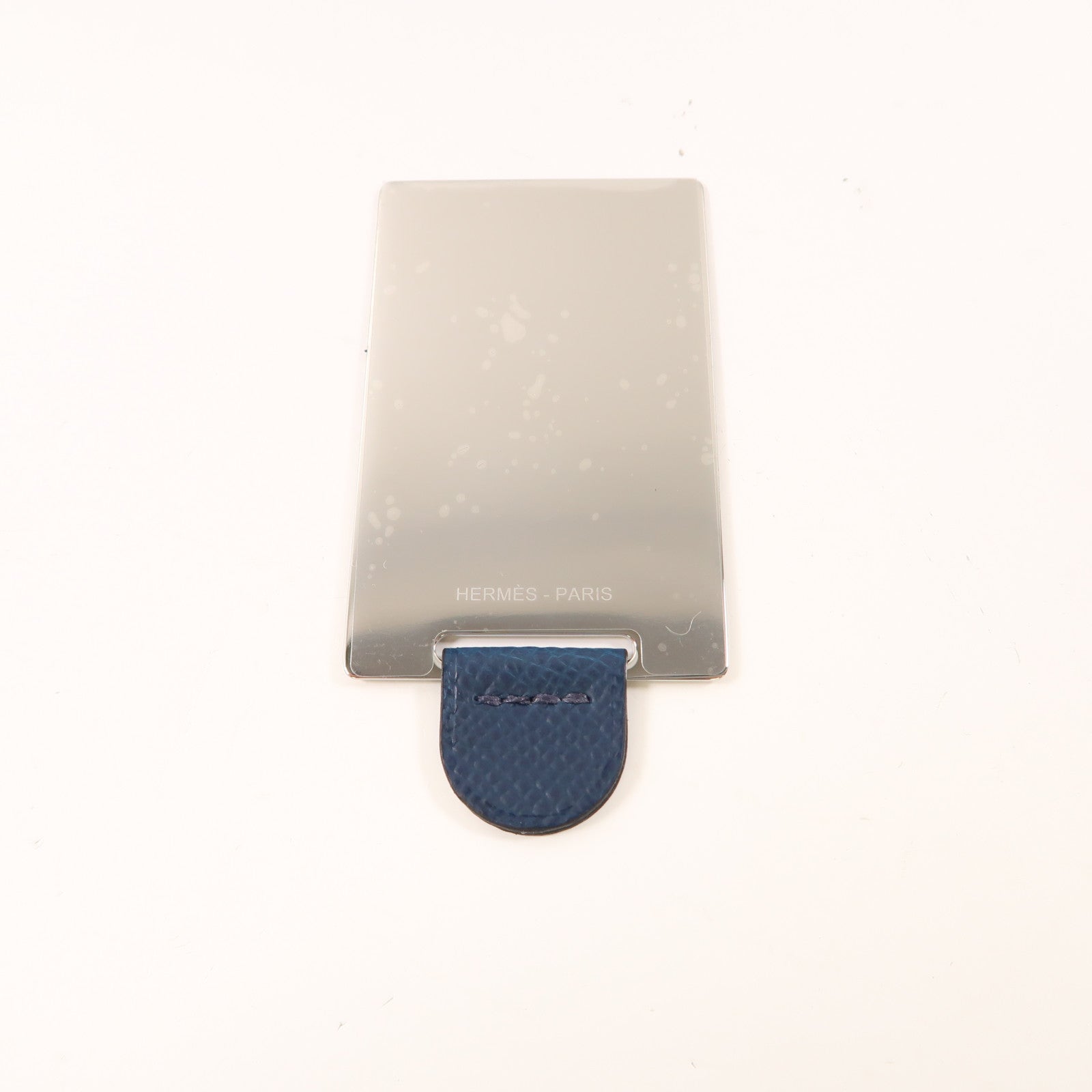HERMES Epsom皮革Mini Constance銀扣肩背袋Bleu de Prusse/深藍色