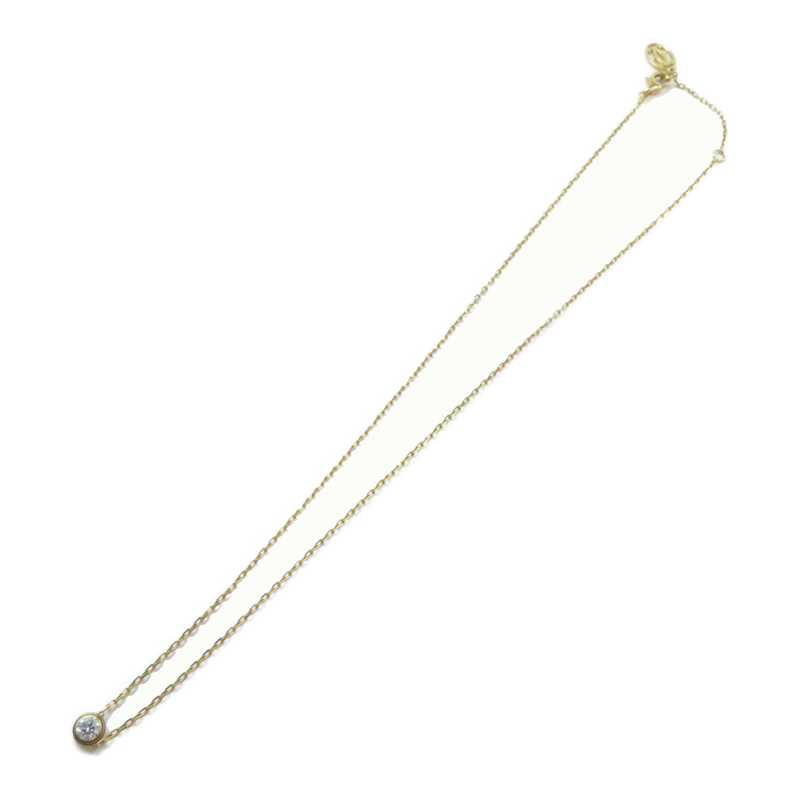 CARTIER 18K黃金D'Amour Necklace 0.18ct鑽石項鍊