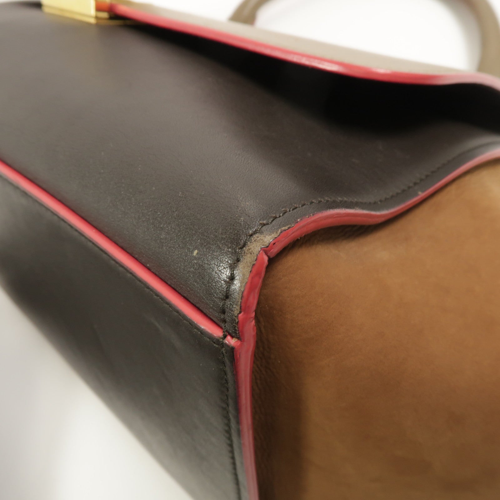 CELINE 牛皮皮革Trapeze手挽肩背兩用袋