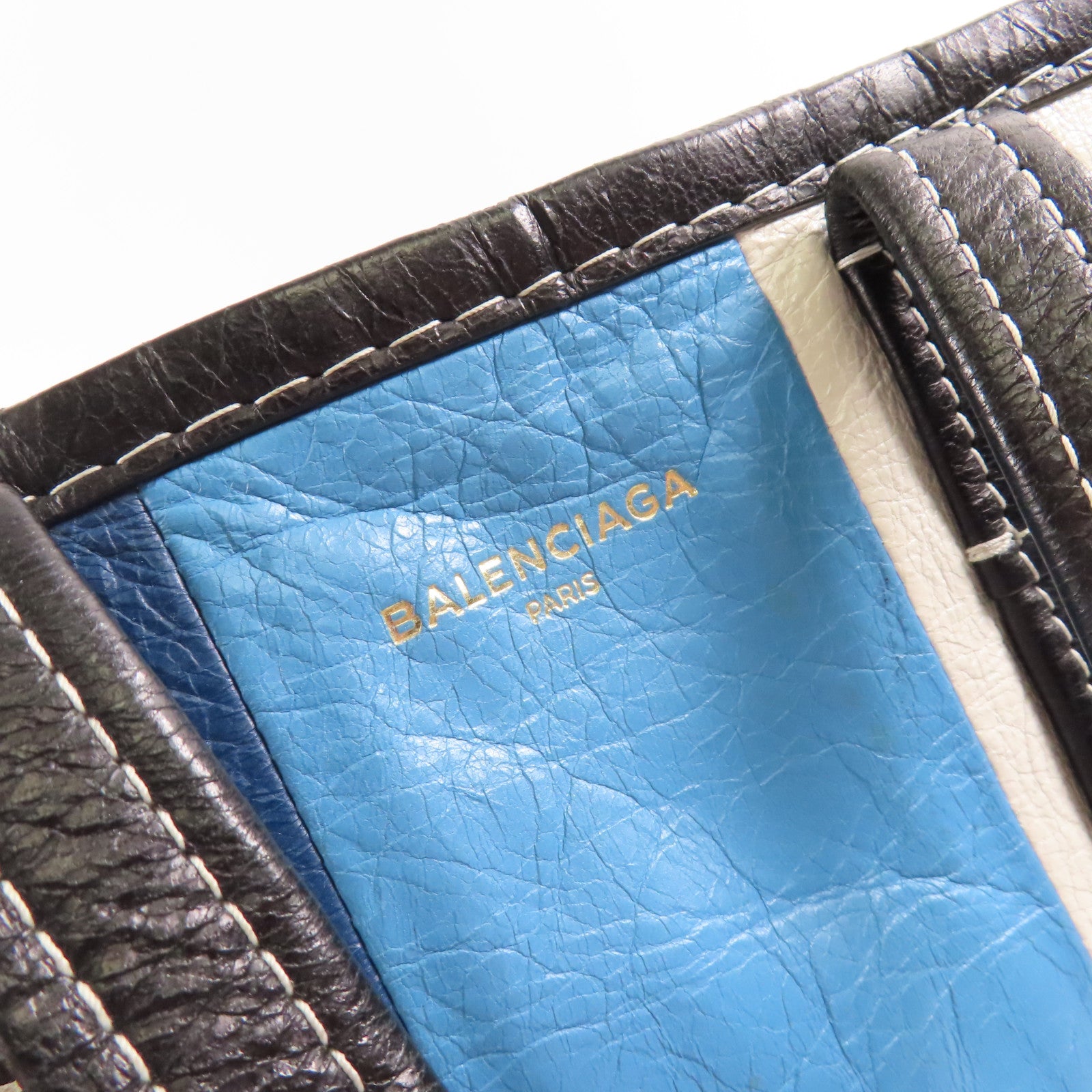 BALENCIAGA 牛皮皮革Bazzaar XS銀扣手挽肩背兩用袋