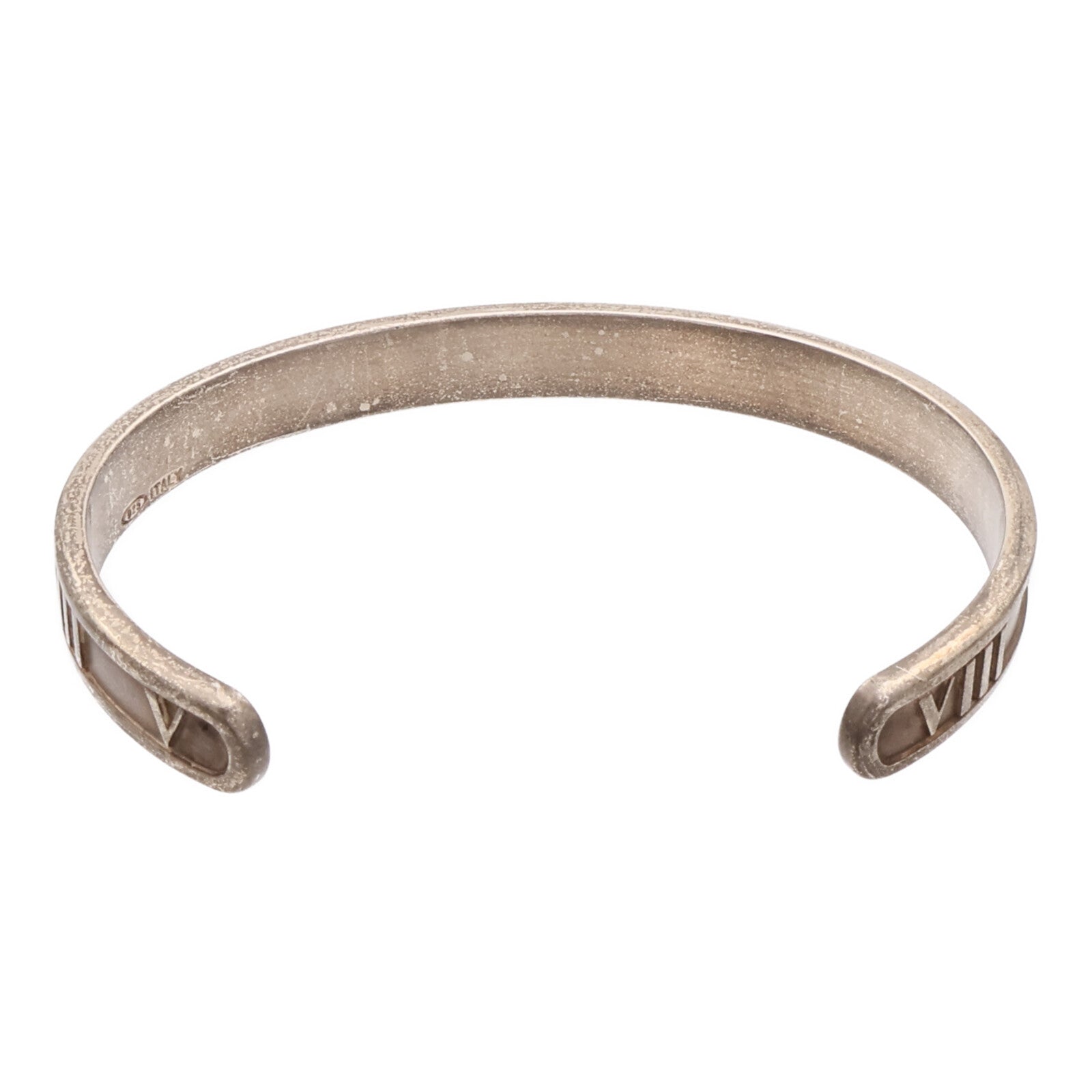 TIFFANY＆CO 925純銀Atlas Bangle鑽石手鐲