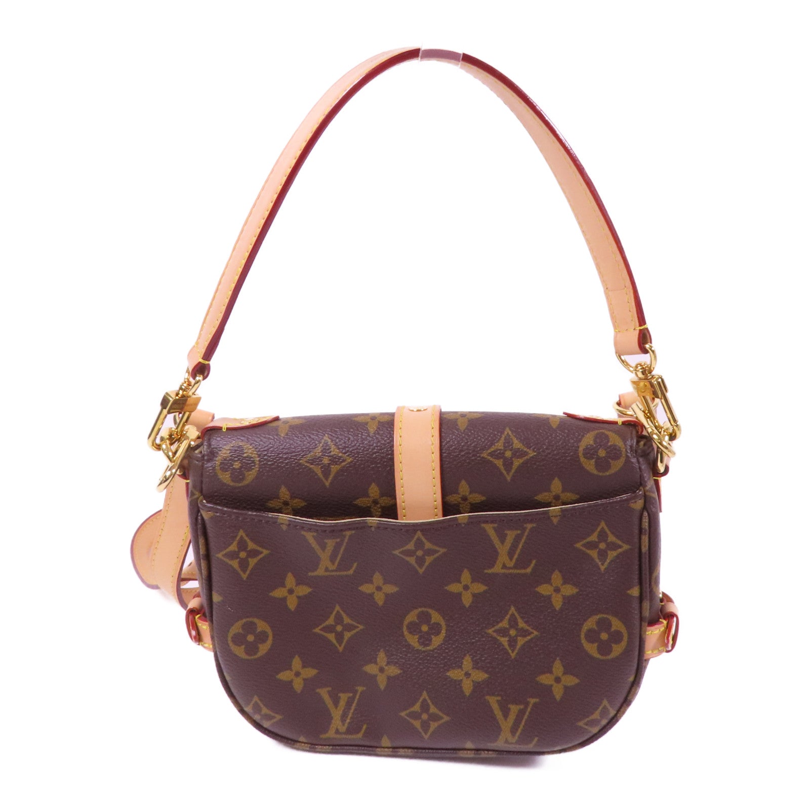 LOUIS VUITTON Monogram Saumur BB金扣手挽肩背兩用袋