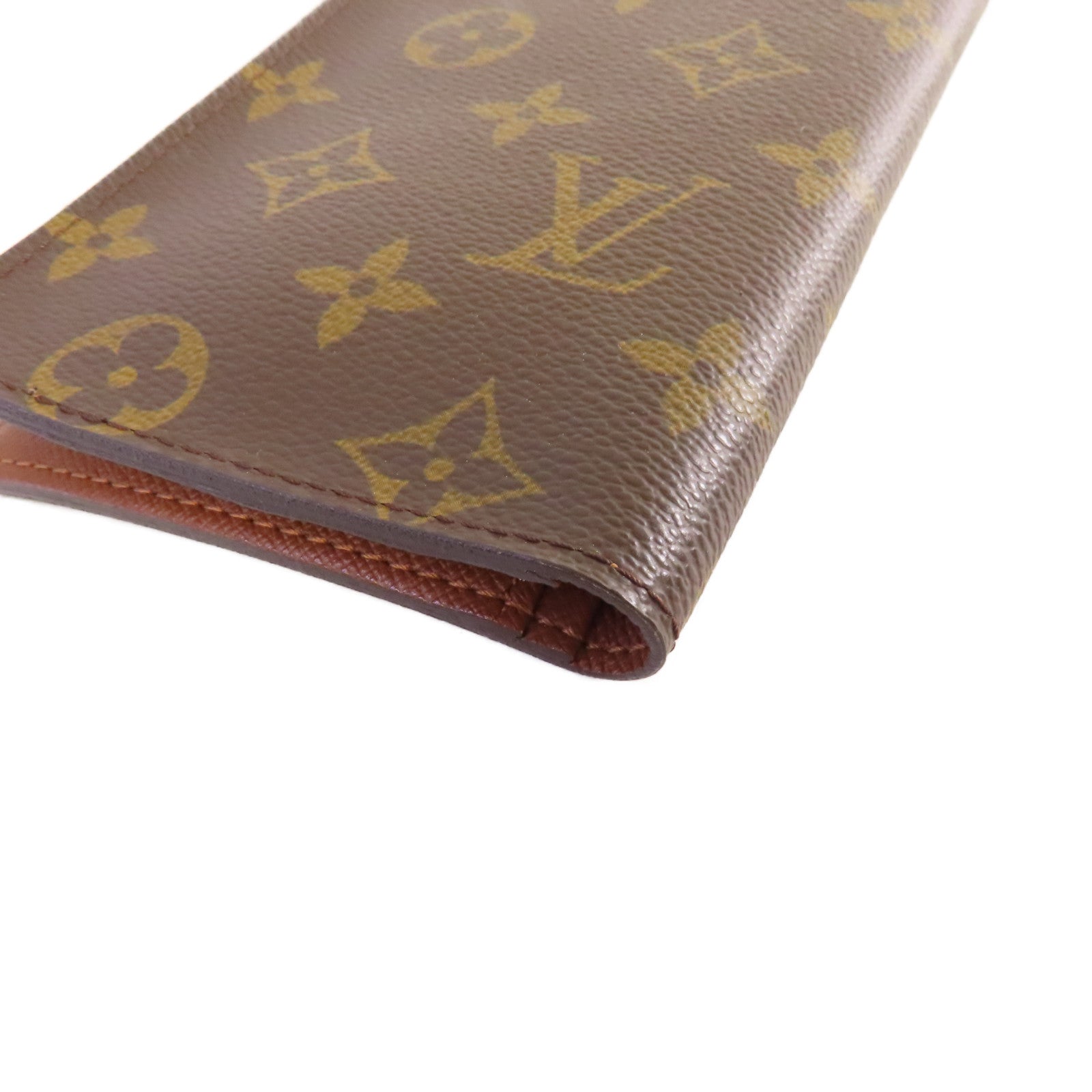 LOUIS VUITTON 【激減優惠】Monogram Porte Valeurs Cartes Credit Bifold Long Wallet長錢包啡色