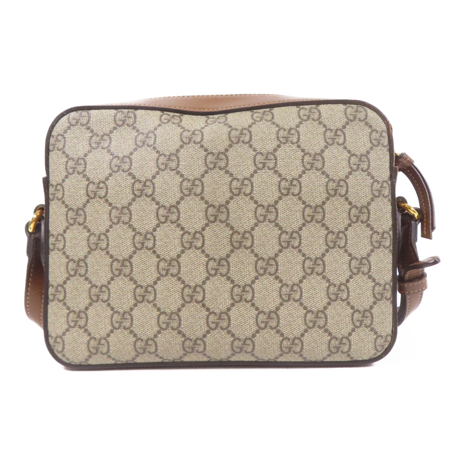 GUCCI 塗層帆布Horsebit 1955 Small Camera Bag金扣肩背袋