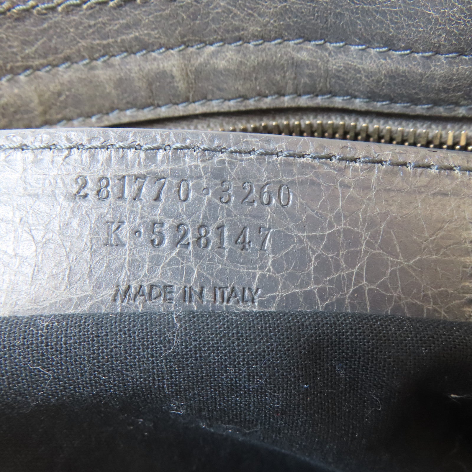 BALENCIAGA 牛皮皮革Giant City Medium金扣手挽肩背兩用袋灰色