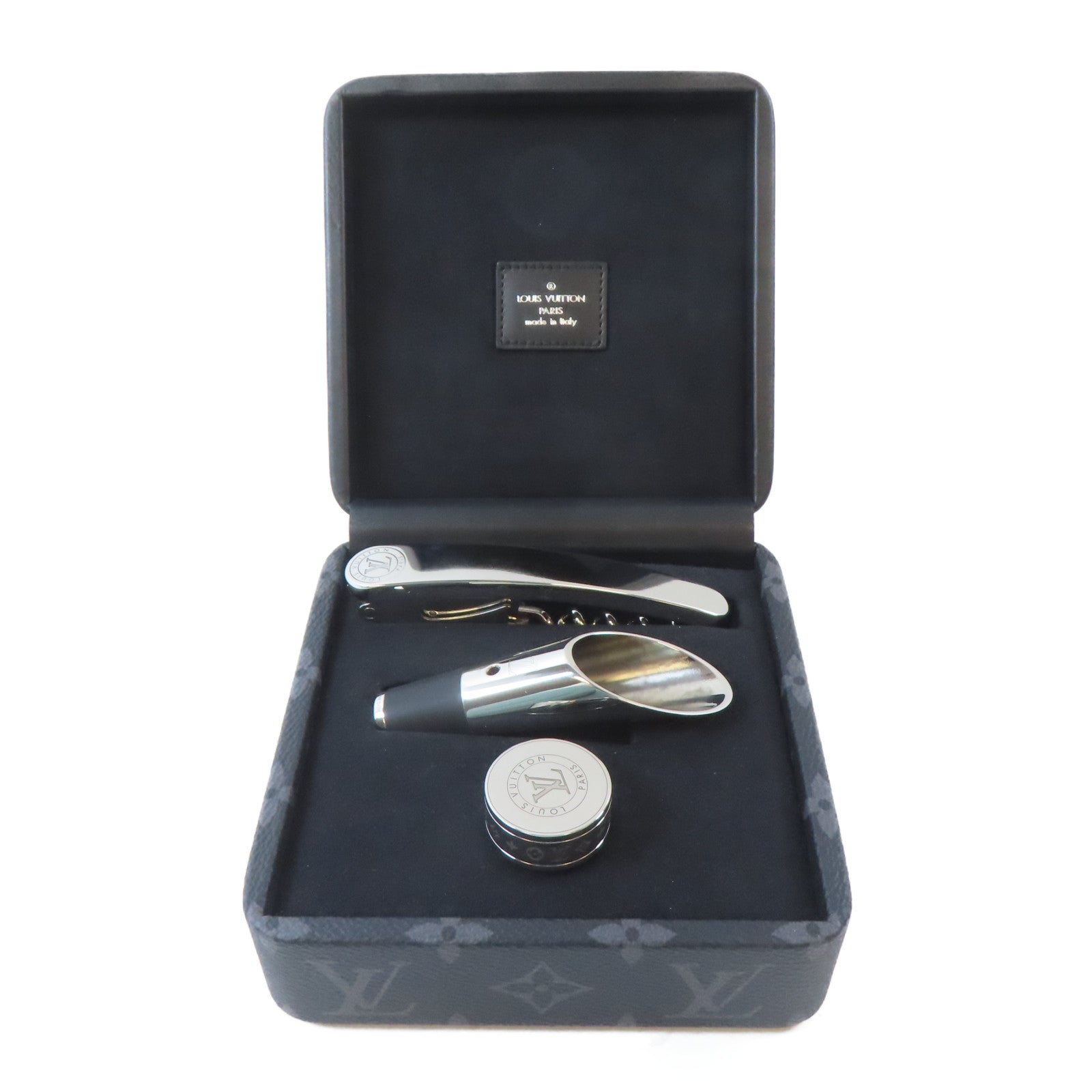 LOUIS VUITTON (PRICE DOWN) LV Thomas Wine Set GI0298 Metal Silver