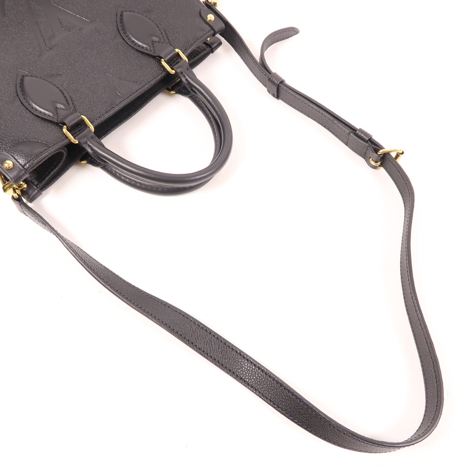 LOUIS VUITTON LV GHW On The Go PM 2 Way Bag M45653 Monogram Empreinte Black