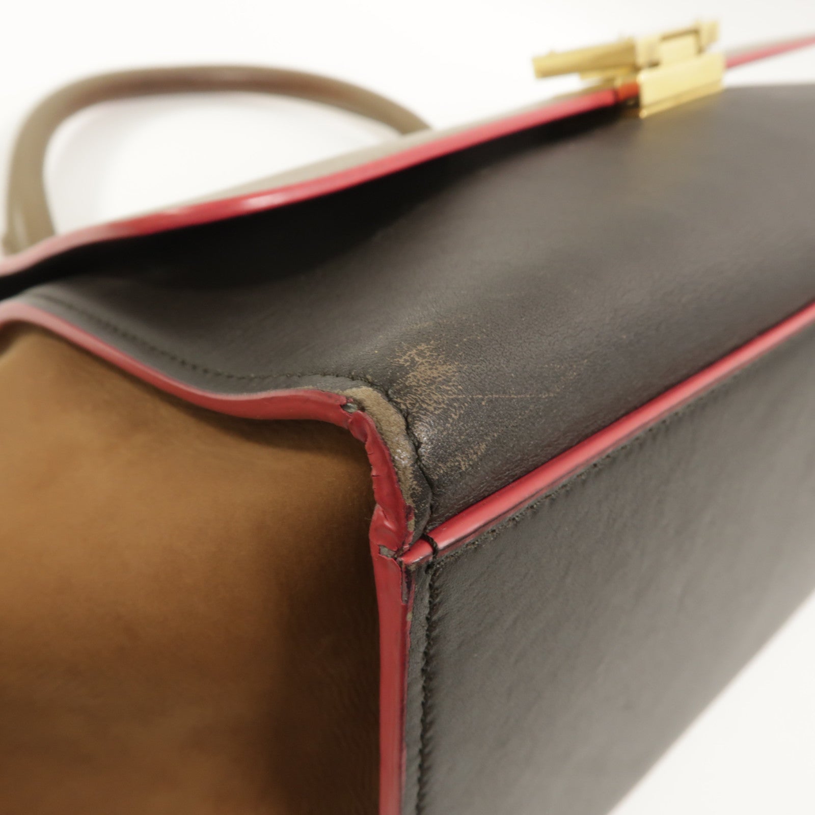 CELINE 牛皮皮革Trapeze手挽肩背兩用袋