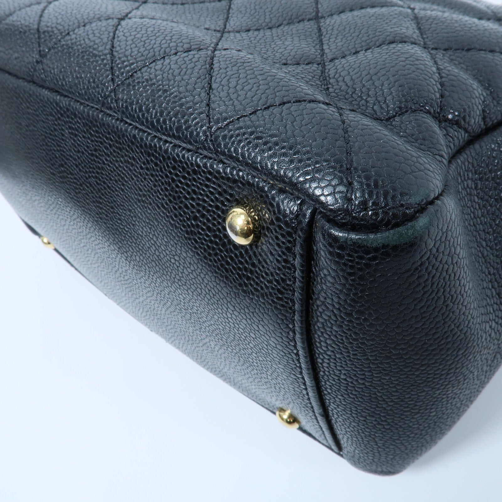 CHANEL 牛皮皮革PTT Petite Timeless Tote Bag鏈帶肩背袋