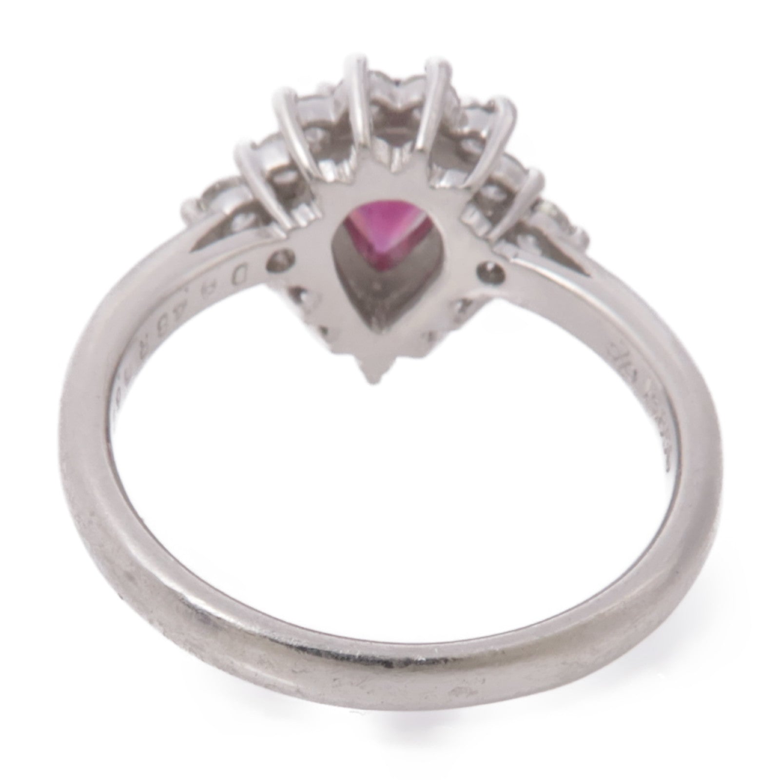 JEWELRY【激減優惠】 鉑金Ruby/Diamond紅寶石鑽石戒指US#5.5