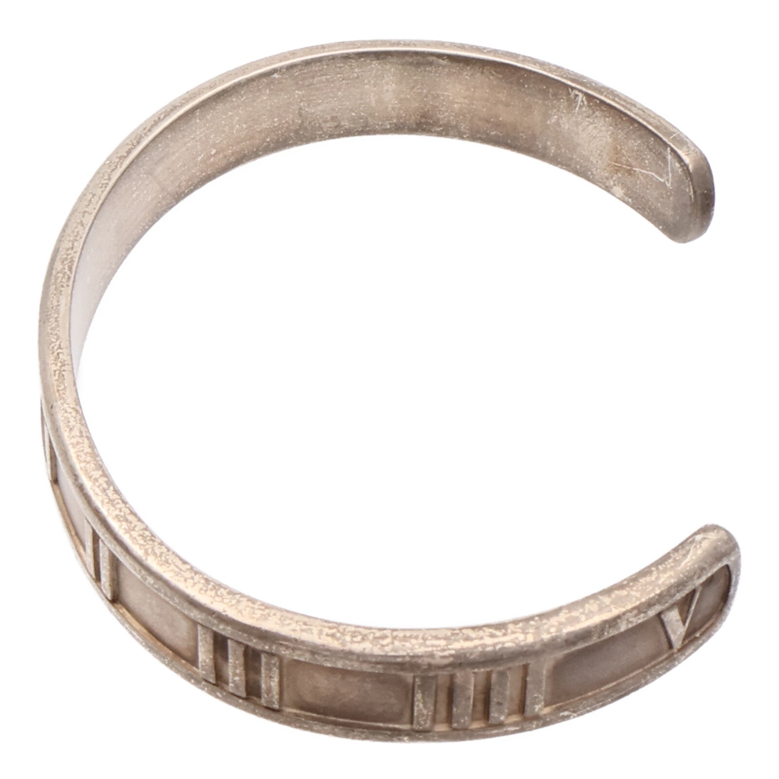 TIFFANY＆CO 925純銀Atlas Bangle鑽石手鐲