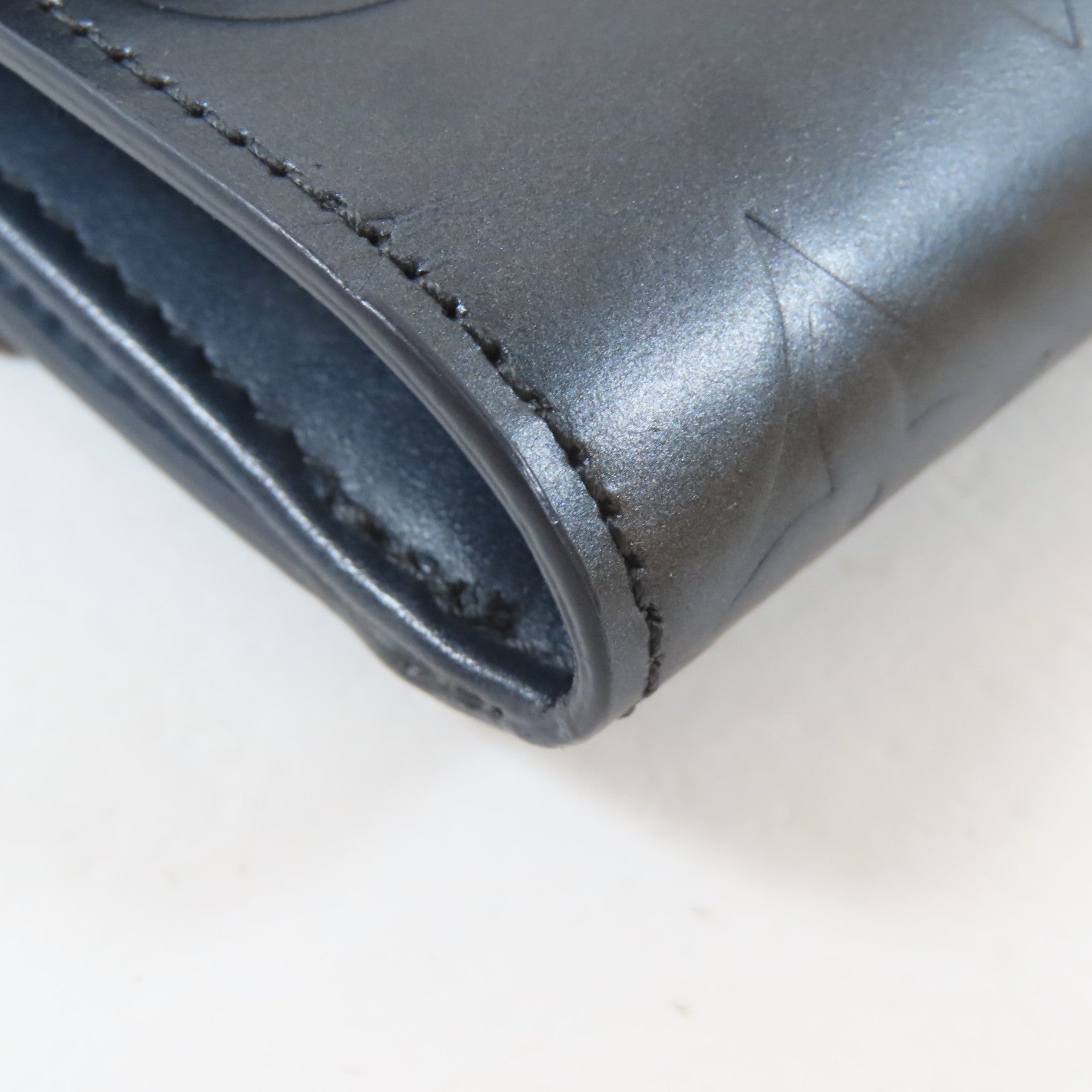 LOUIS VUITTON Monogram Mat Porto Monevier Cult Credit銀扣錢包灰色