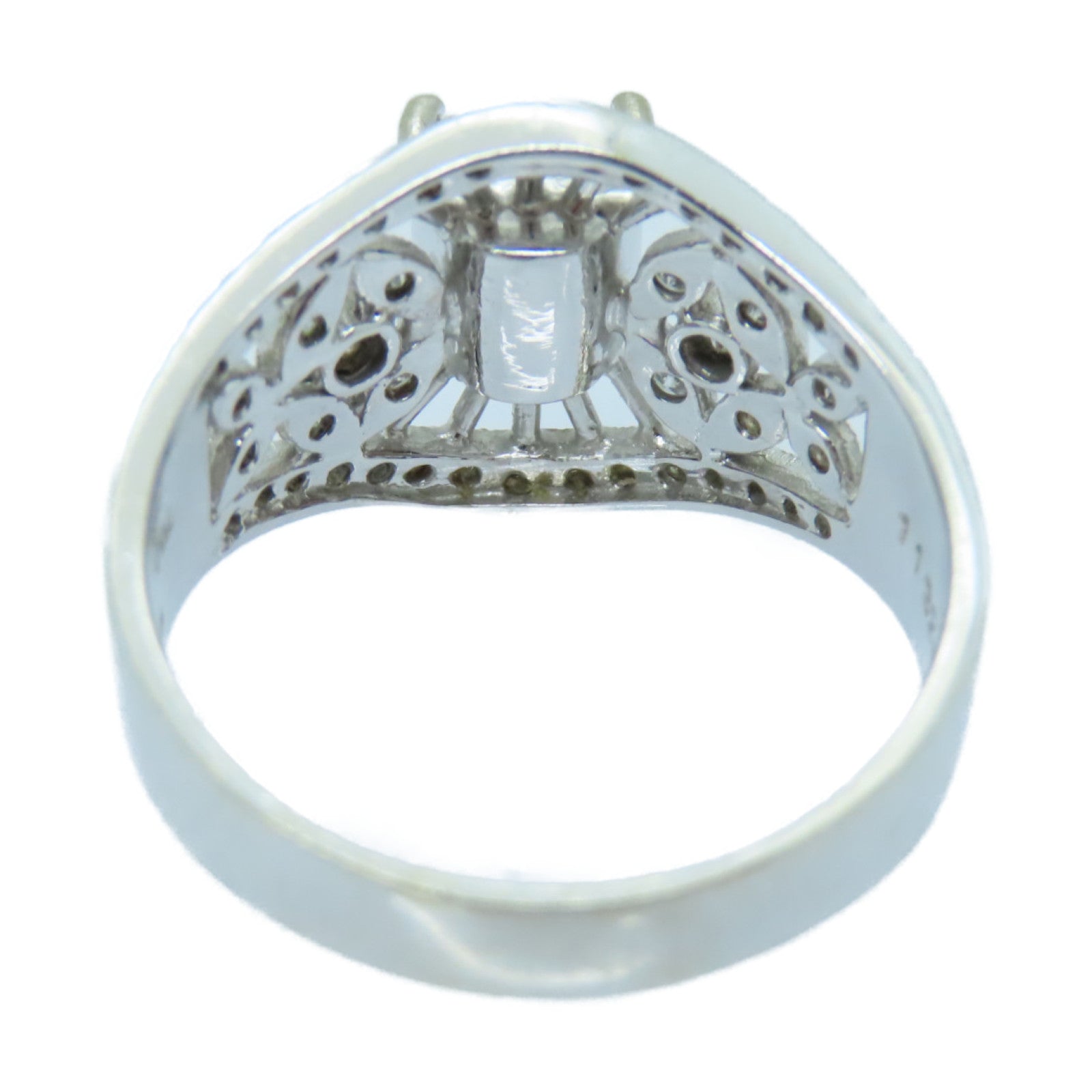 JEWELRY 18K White Gold Diamond Ring 1.74ct Diamond Ring US#8.5