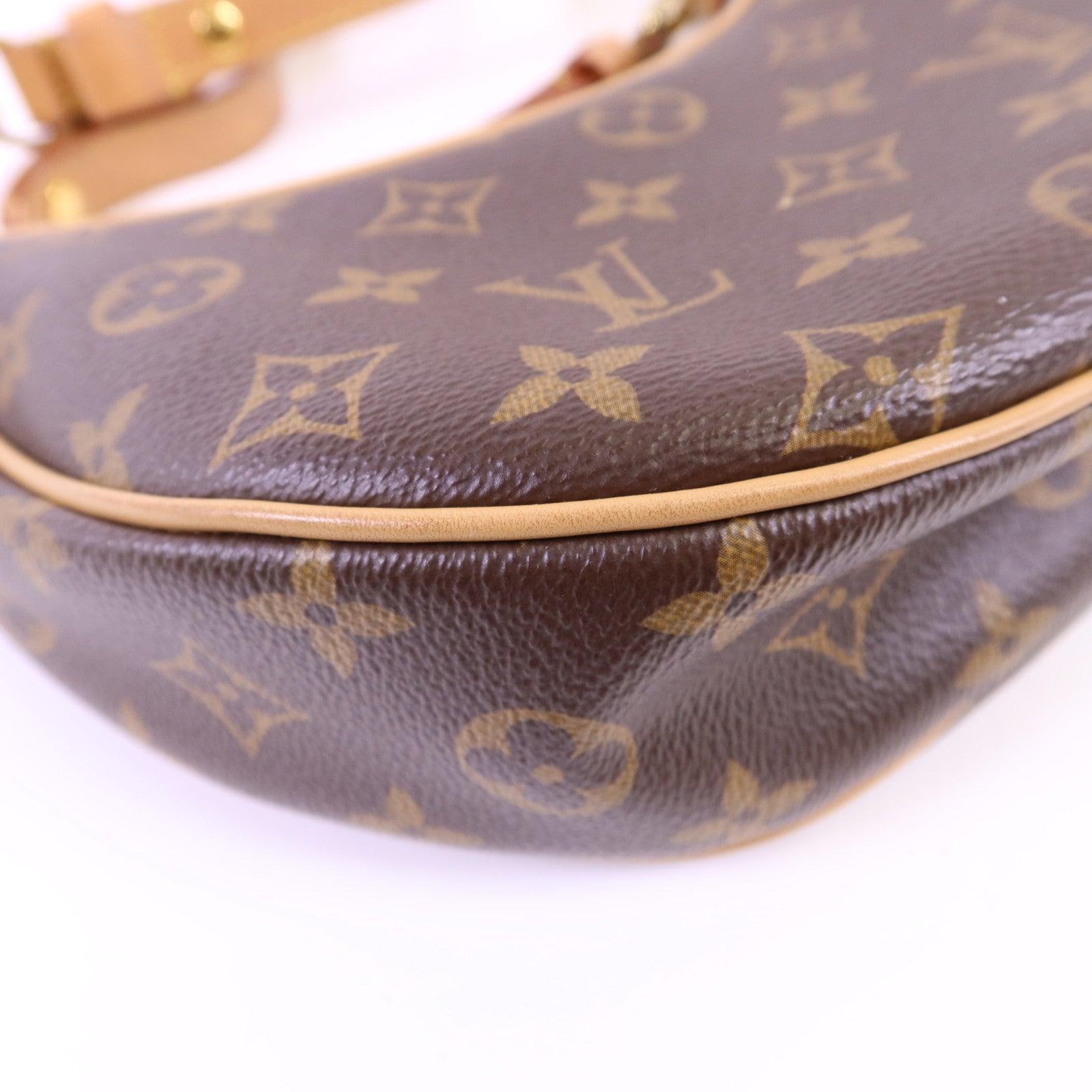 LOUIS VUITTON Monogram Loop金扣肩背袋棕色
