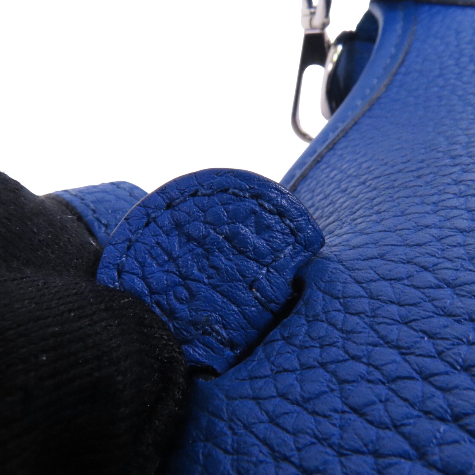 HERMES Clemence皮革Evelyne TPM銀扣肩背袋